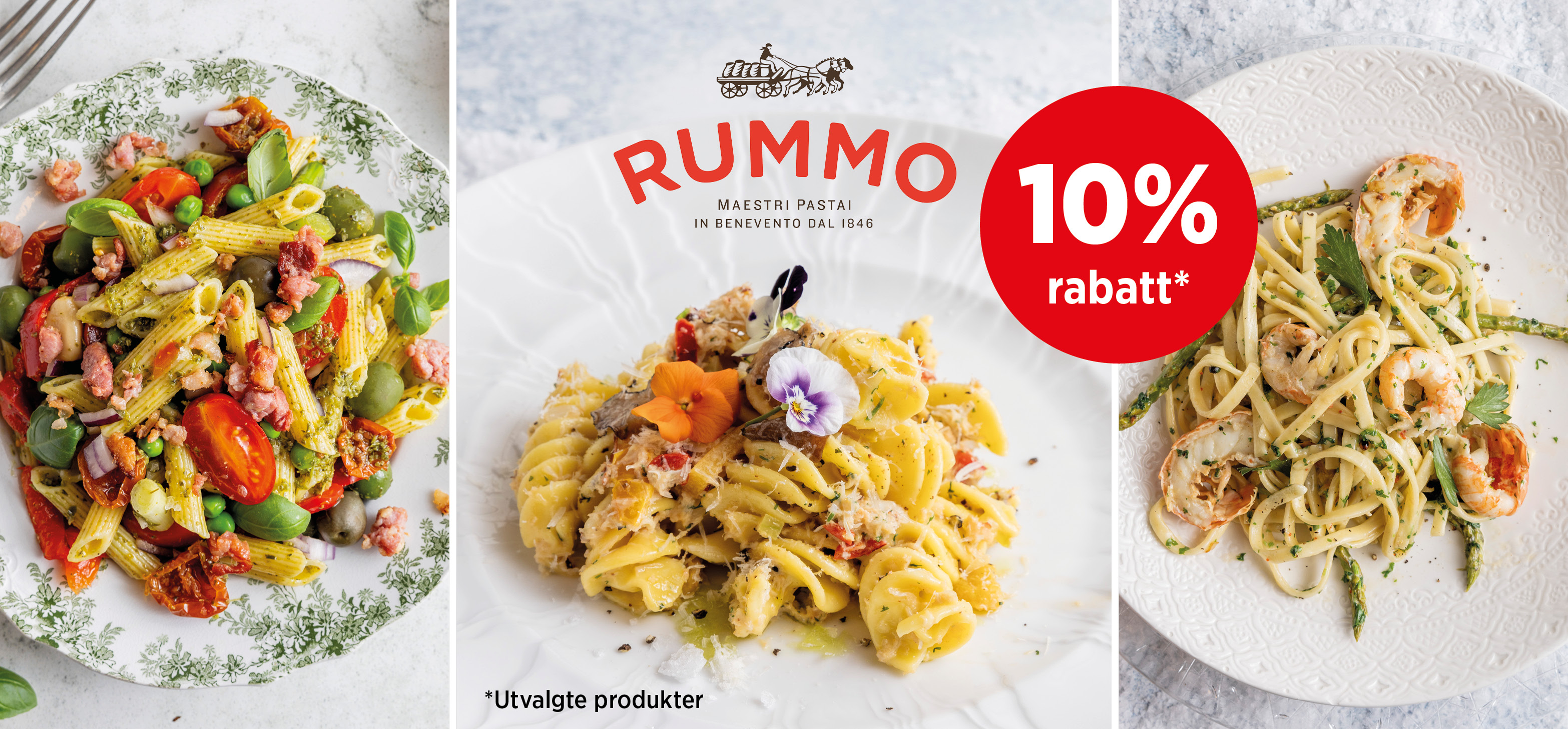 -10% på utvalgte produkter fra Rummo