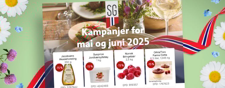 Kampanjeavis for mai og juni 2025