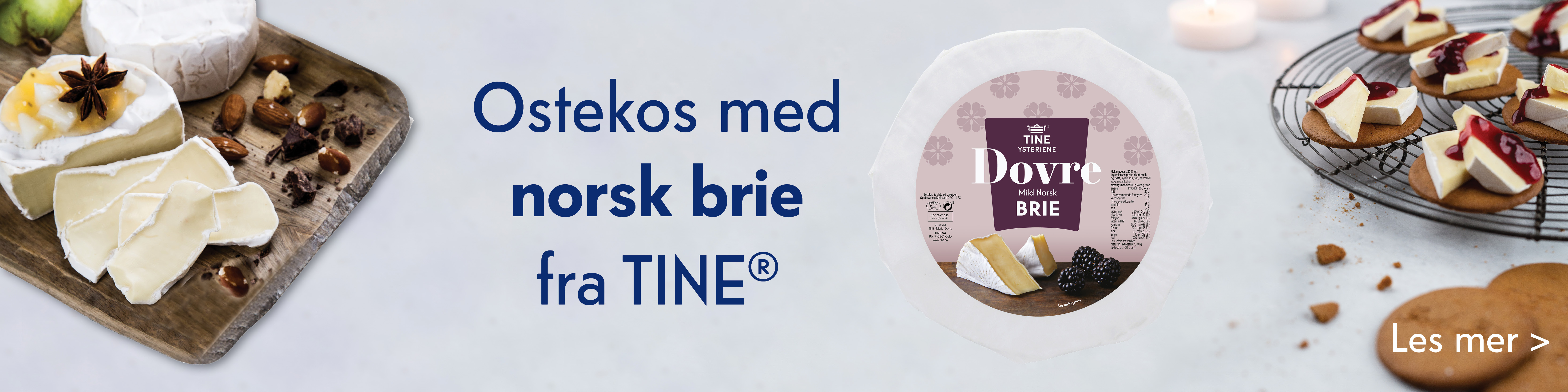 Ostekos med norsk brie fra TINE.