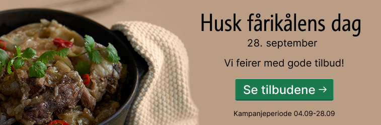 Husk fårikalens dag og finn spennende tilbud!