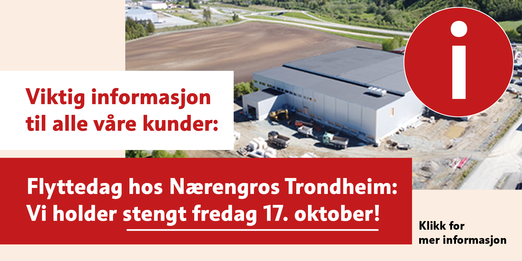 Infobilde om flyttedag - grosssisten holder stengt