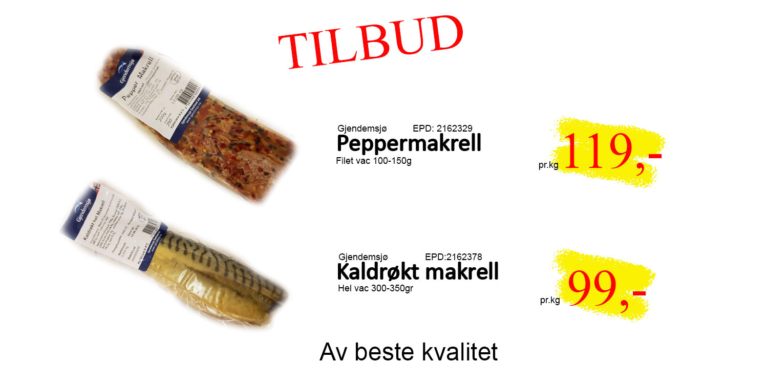 Tilbud på makrell av beste kvalitet