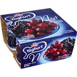 Yoghurt nyt solbær kirsebær   4x125g