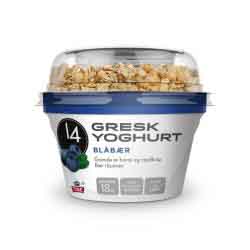 14 gresk yoghurt blåbær 170g