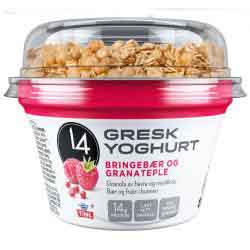 14 gresk yoghurt brb granateple 170g