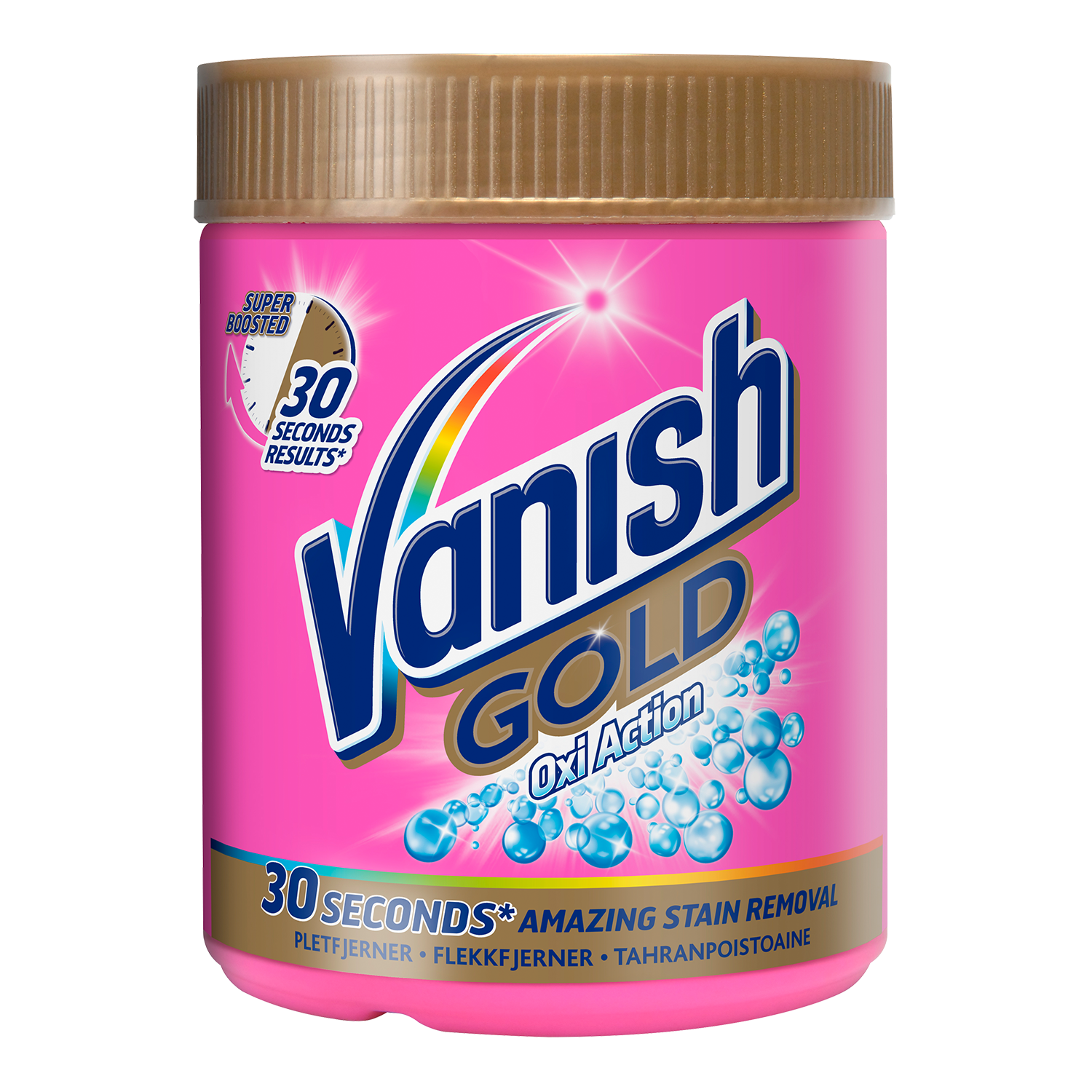Vanish vaskepulver gold rosa   470g