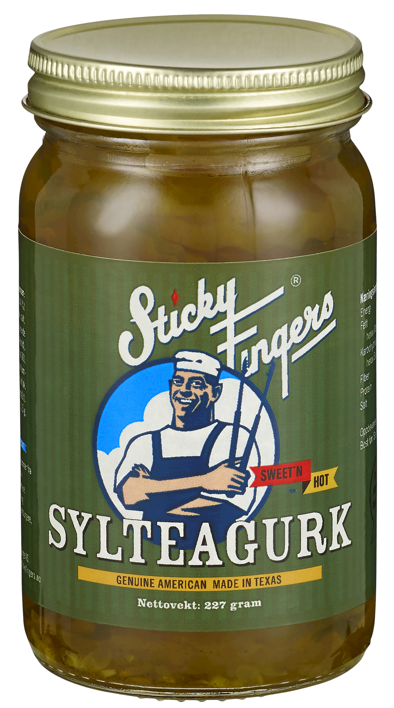Sticky fingers sylteagurk 227 g