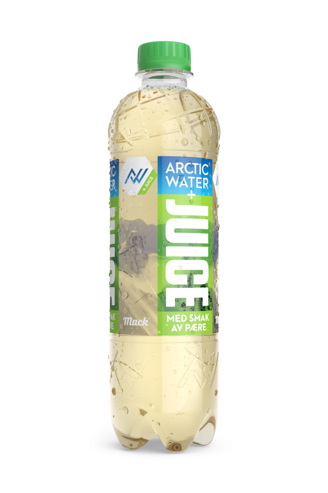 Mack arctic water juice pære fl 24x0,33l