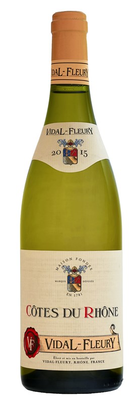 Vidal-fleury côtes du rhône blanc   13,5%   75cl