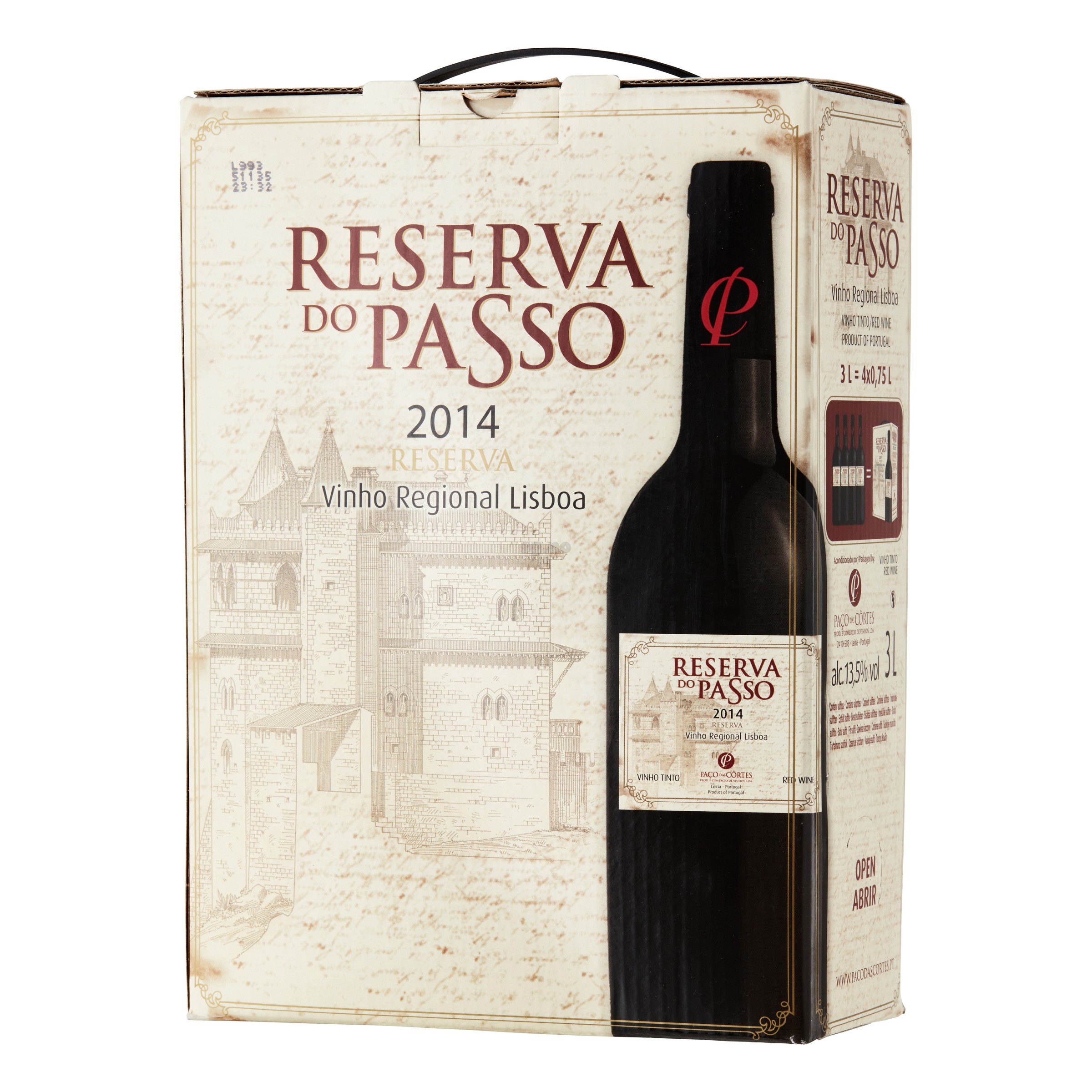 Reserva do passo  13,5%  3l