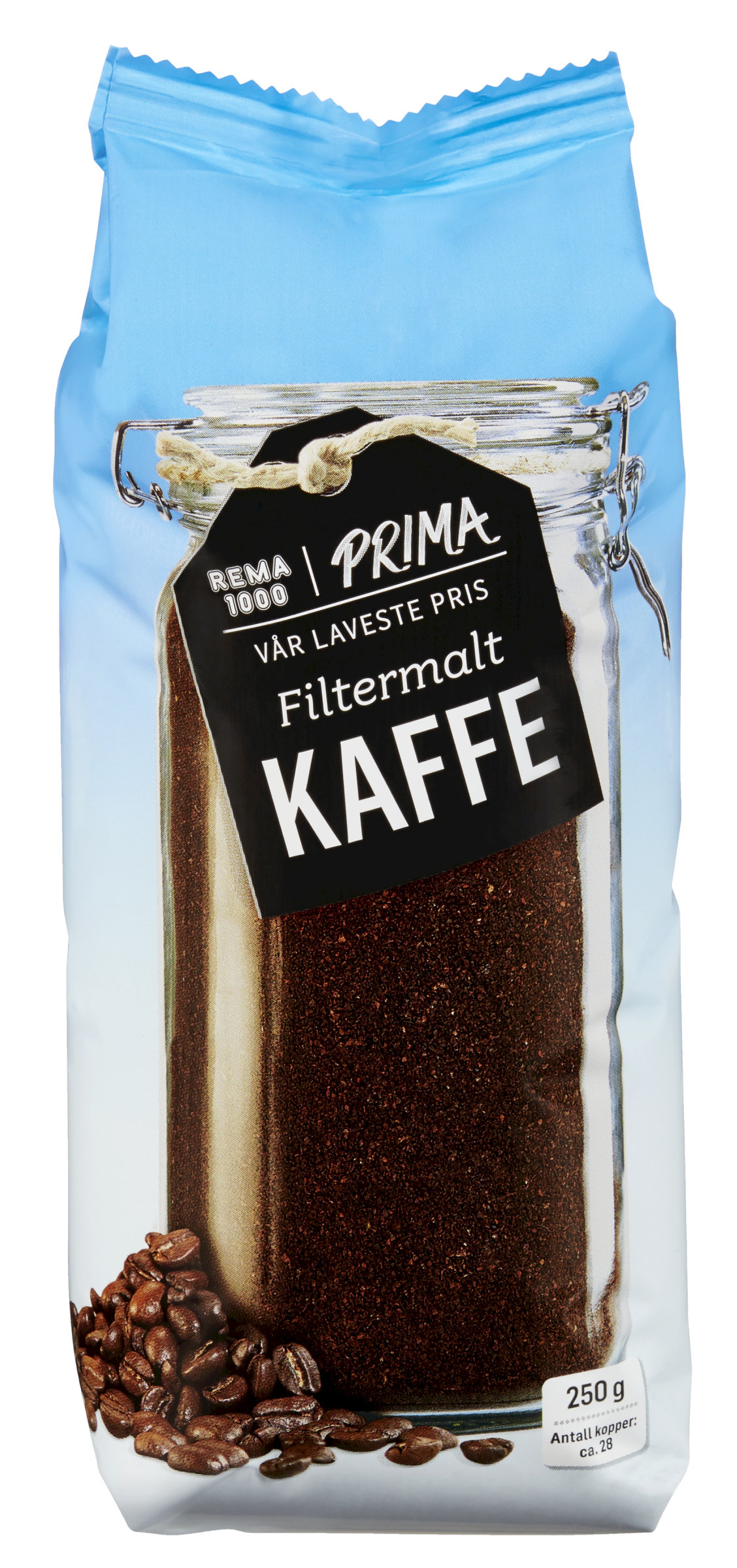 Rema prima kaffe filtermalt 250g