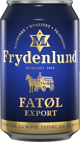 Frydenlund fatøl export 6pk 5,4% 24x33cl