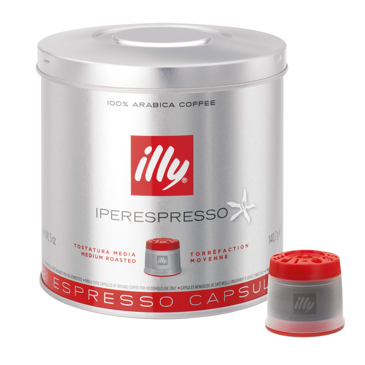 Illy mie kapsler medium roast 141g