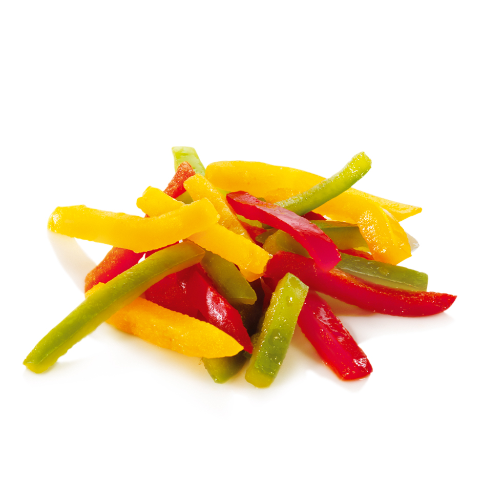 Paprika-blanding strimlet       2,5kg