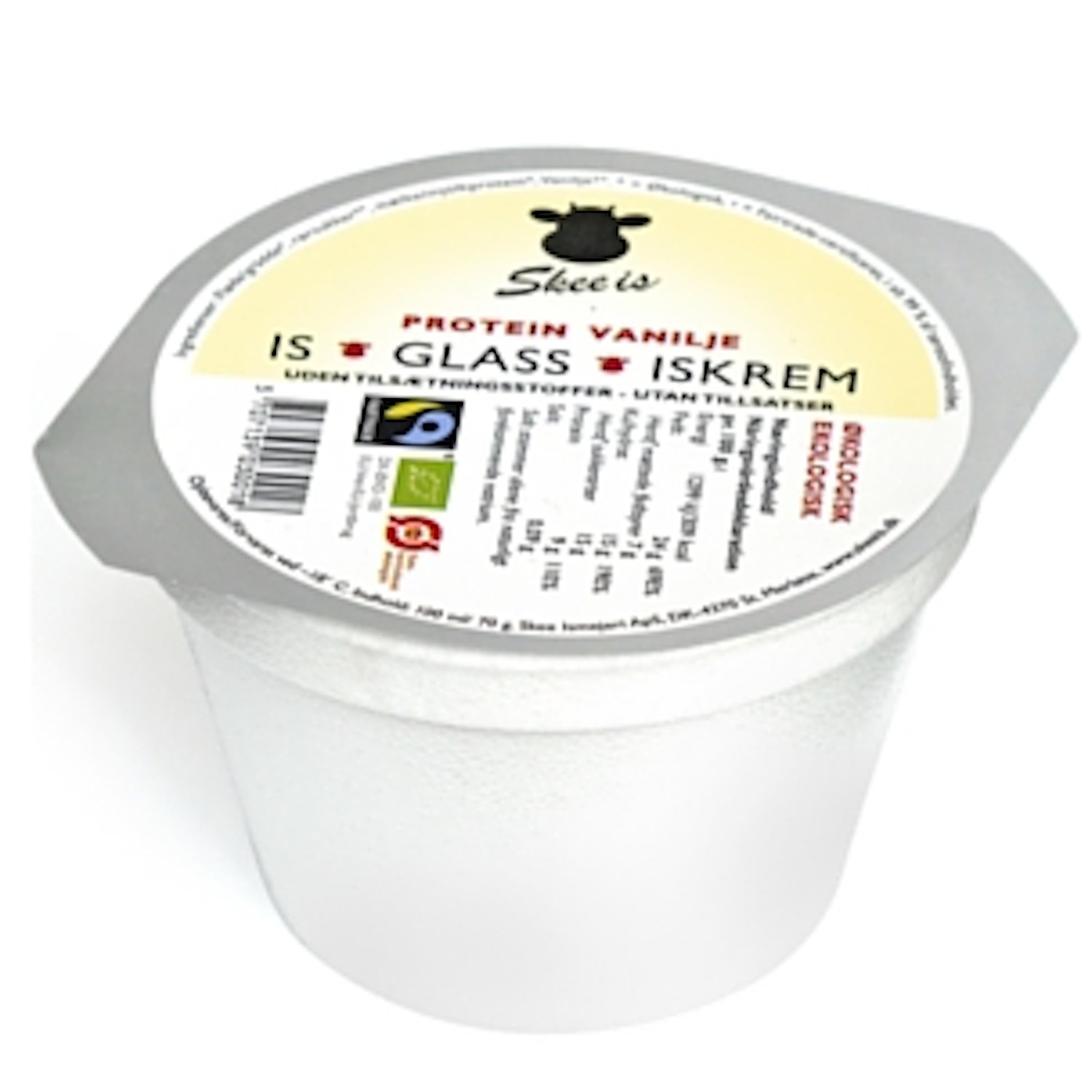 Proteinberiket vaniljeis økol.&fairtrade   70g