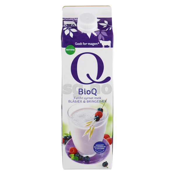 Q bioq blåbær&bringebær 1kg
