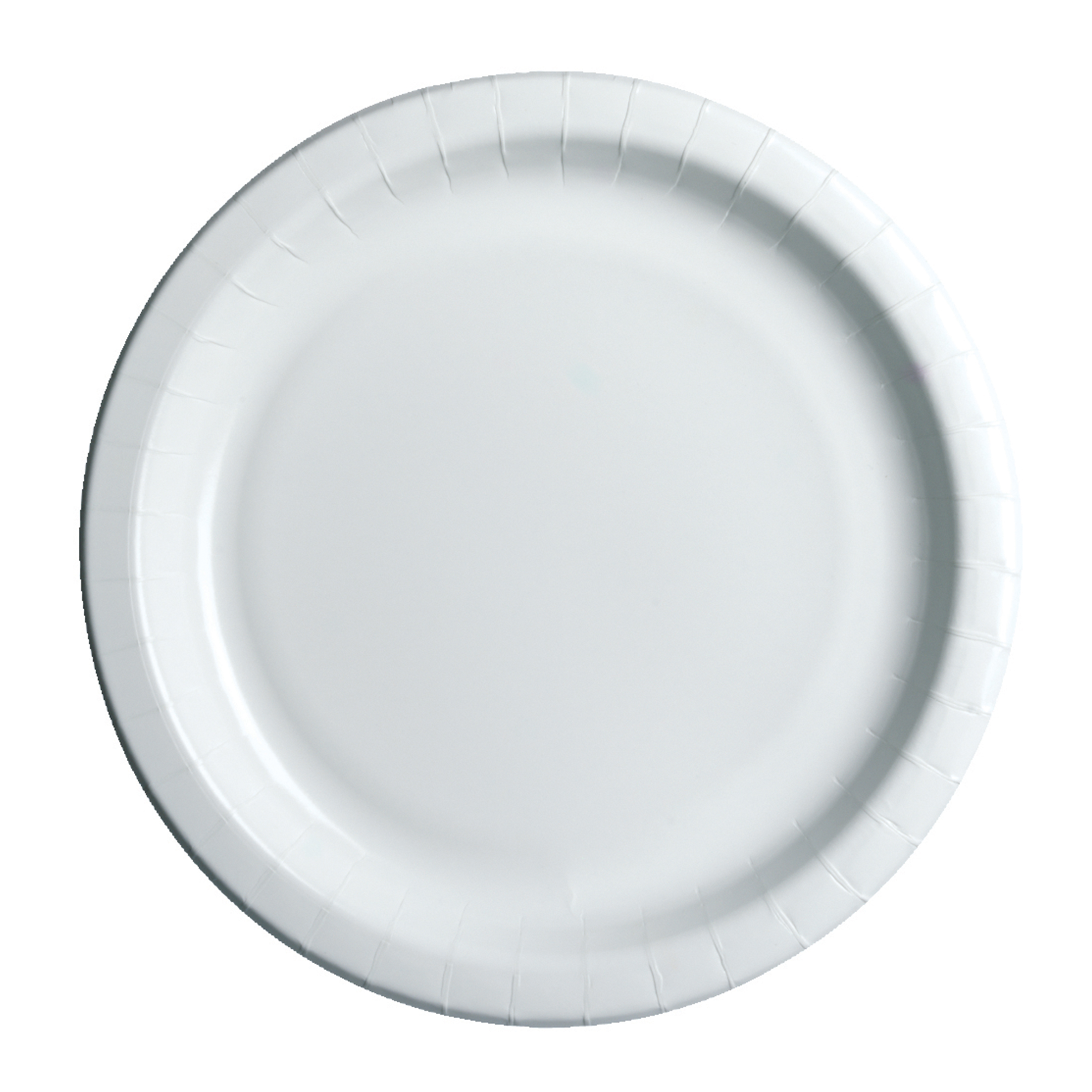 Asjett 18cm hvit m/belegg 100stk