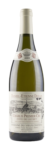 Daniel defaix chablis 1er cru cote de lechet 13% 75cl