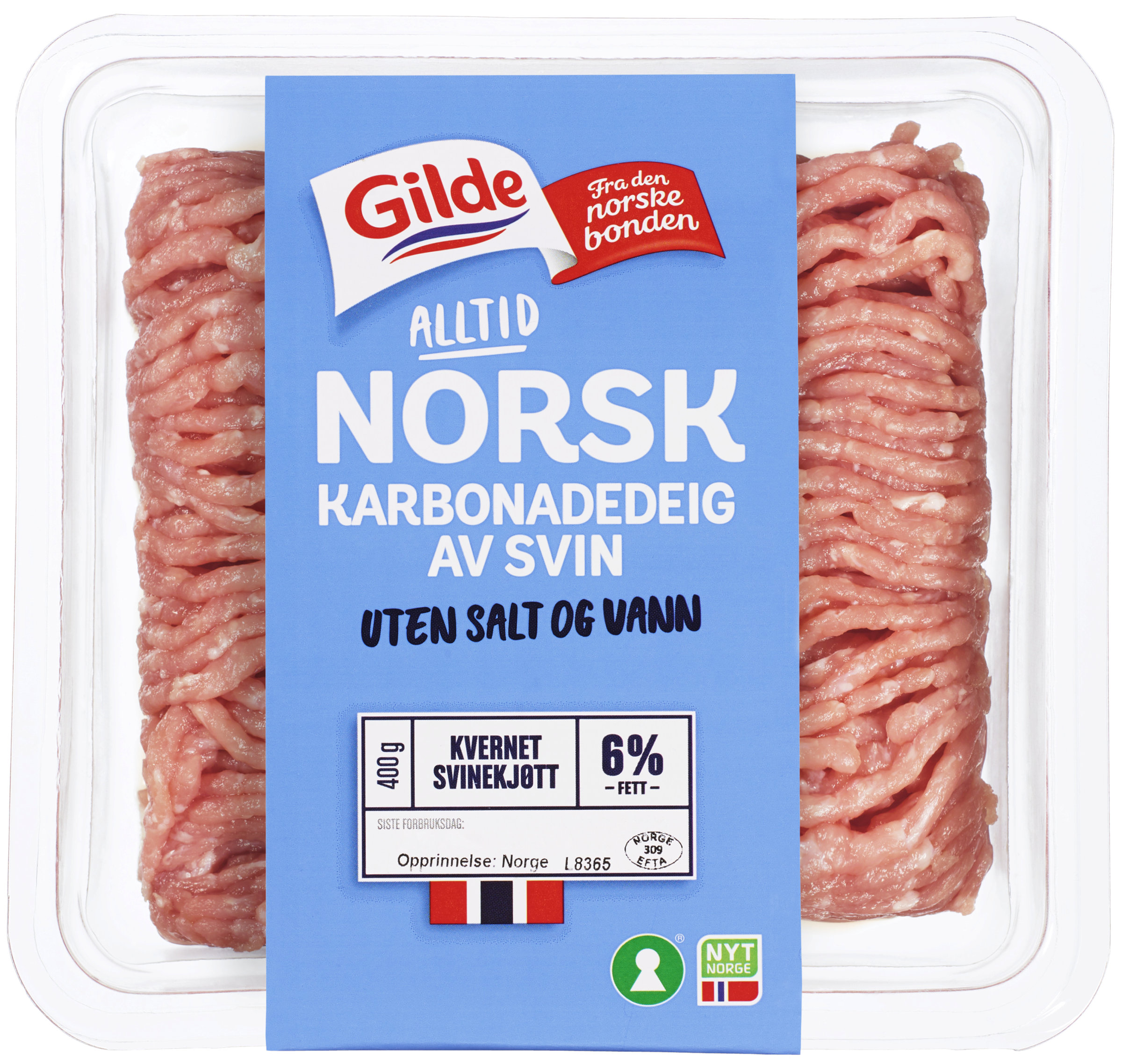 Karbonadedeig av svin   400g