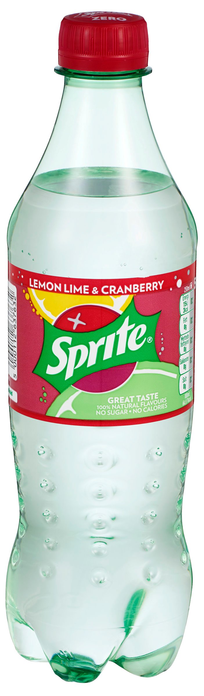Sprite no sugar lemon lime&cranberry 24x0,5l