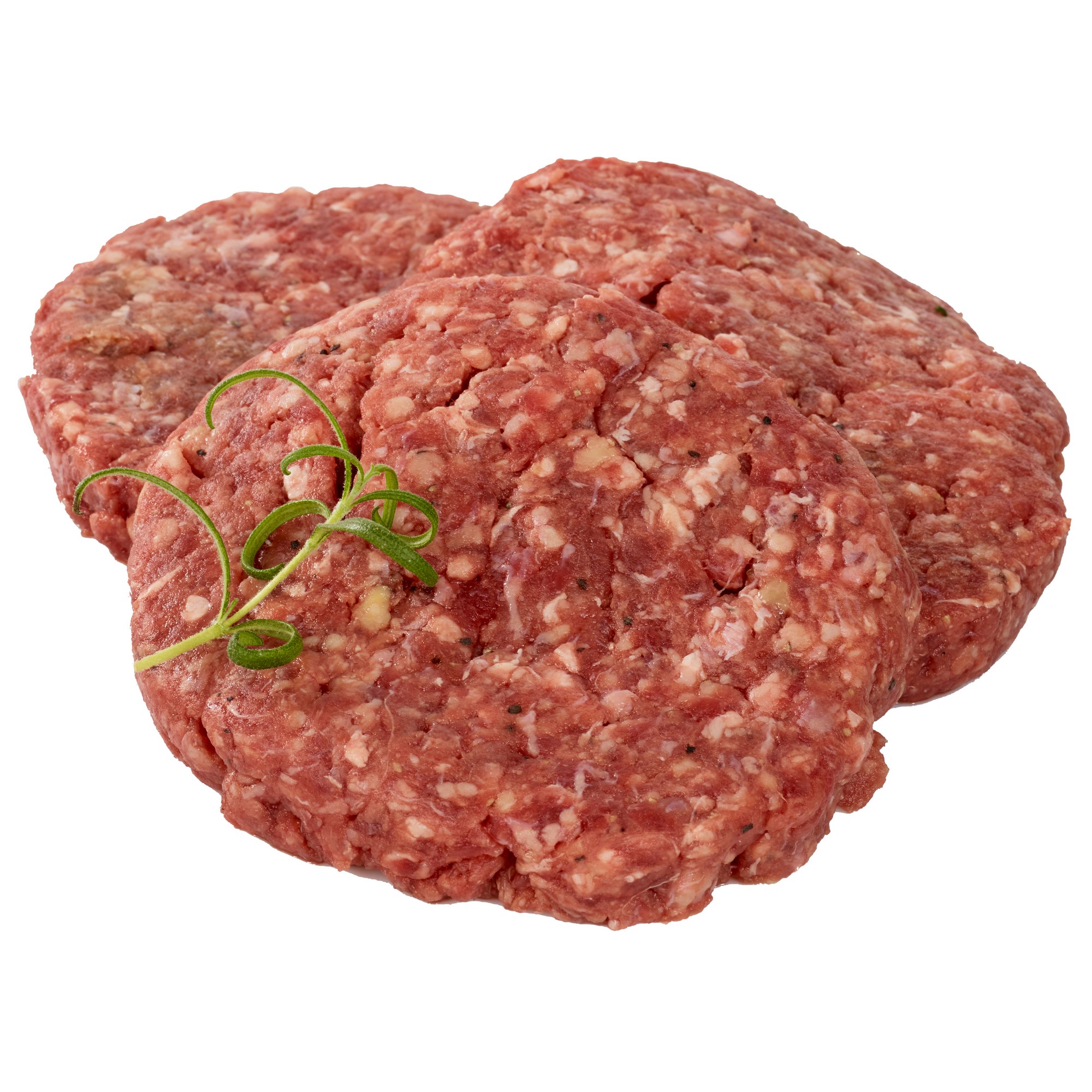 Hamburger rå 100% 100g 6x1kg fr kg
