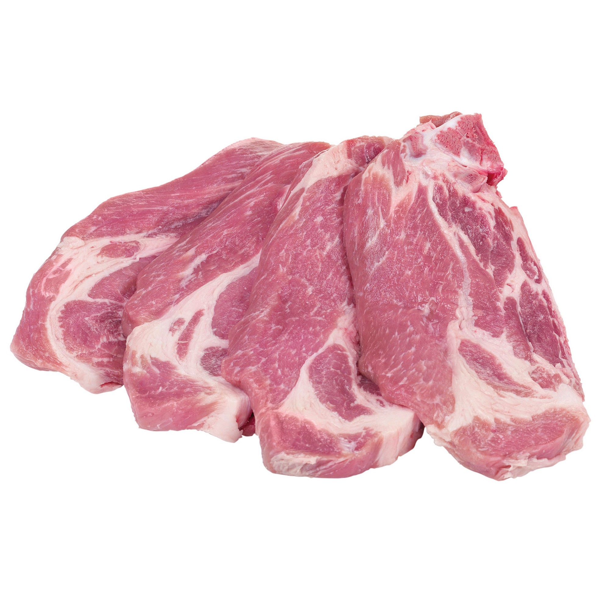 Svin nakkekoteletter u/ben 4xca2,5kg kj kg