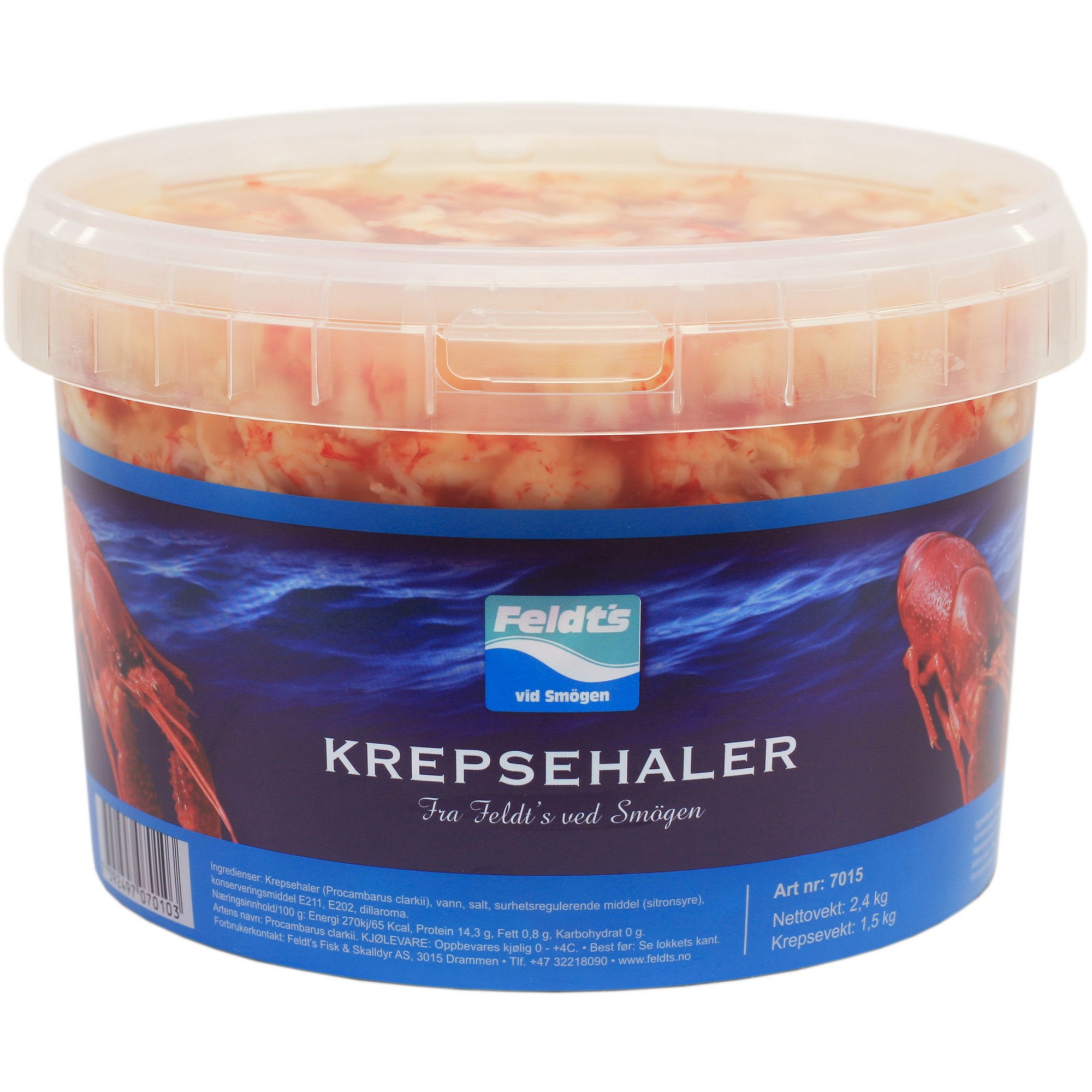 Krepsehaler i lake 1,5kg