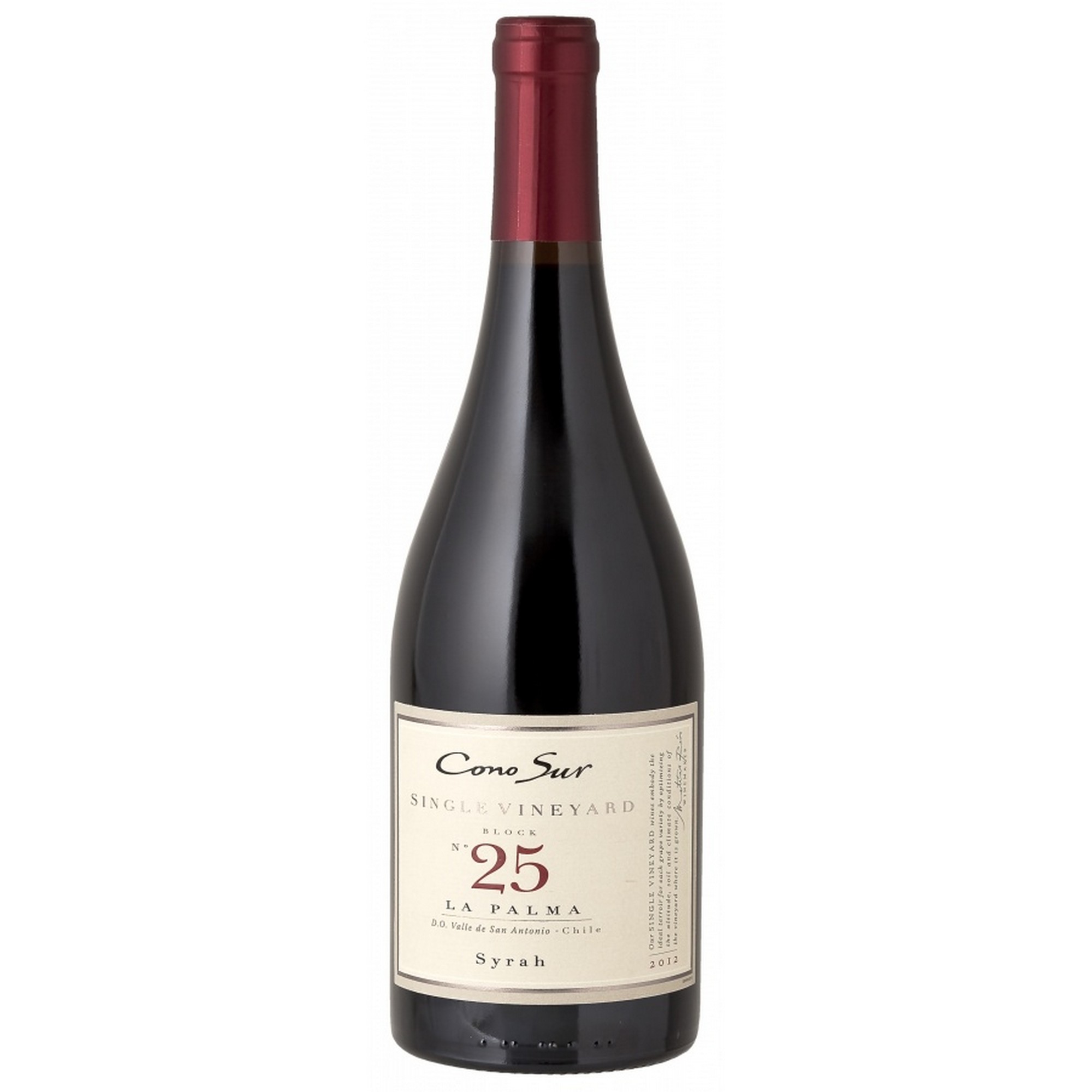 Cono sur single vineyard la palma syrah     14,5%     75cl
