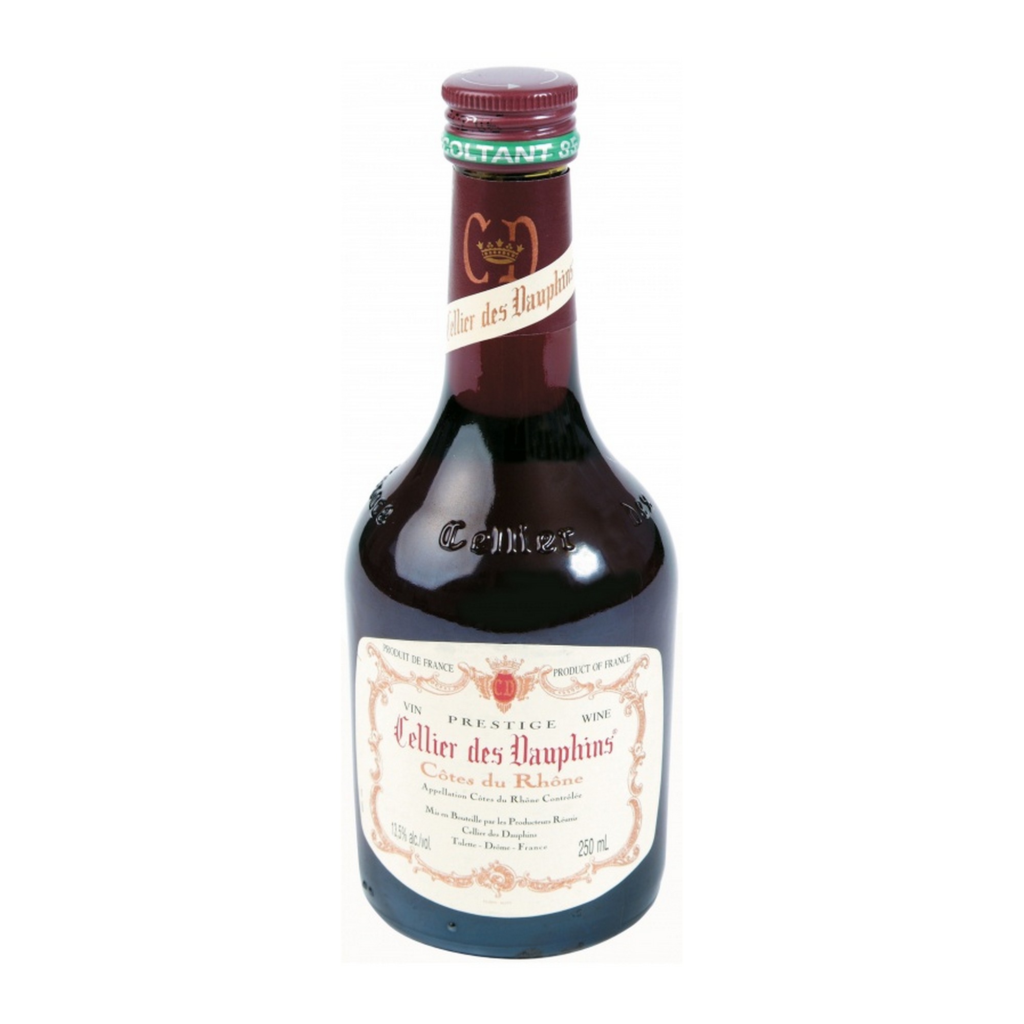 Cellier des dauphins côtes du rhône réserve   13%  25cl
