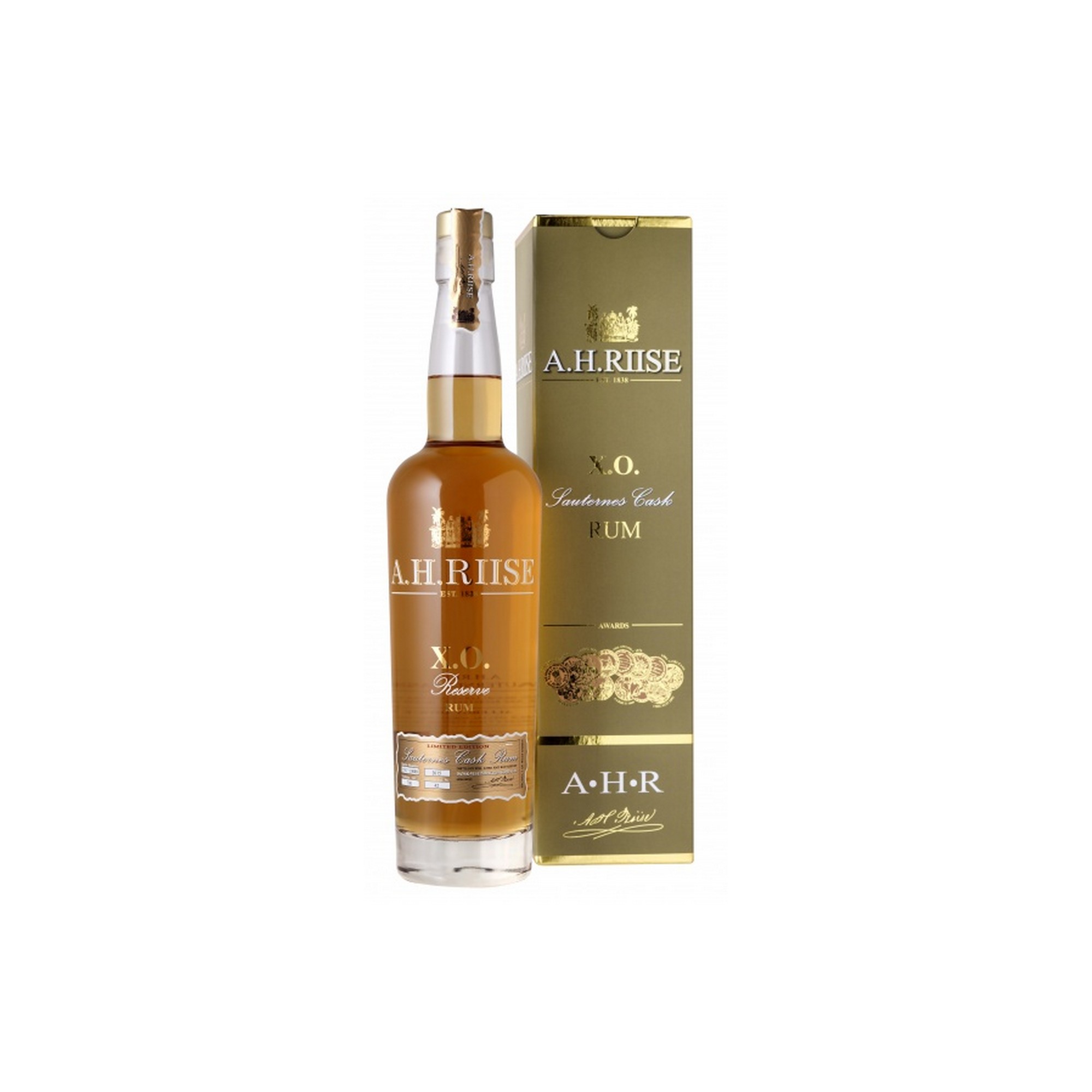 A.h. riise sauternes cask rum xo  42%  70cl