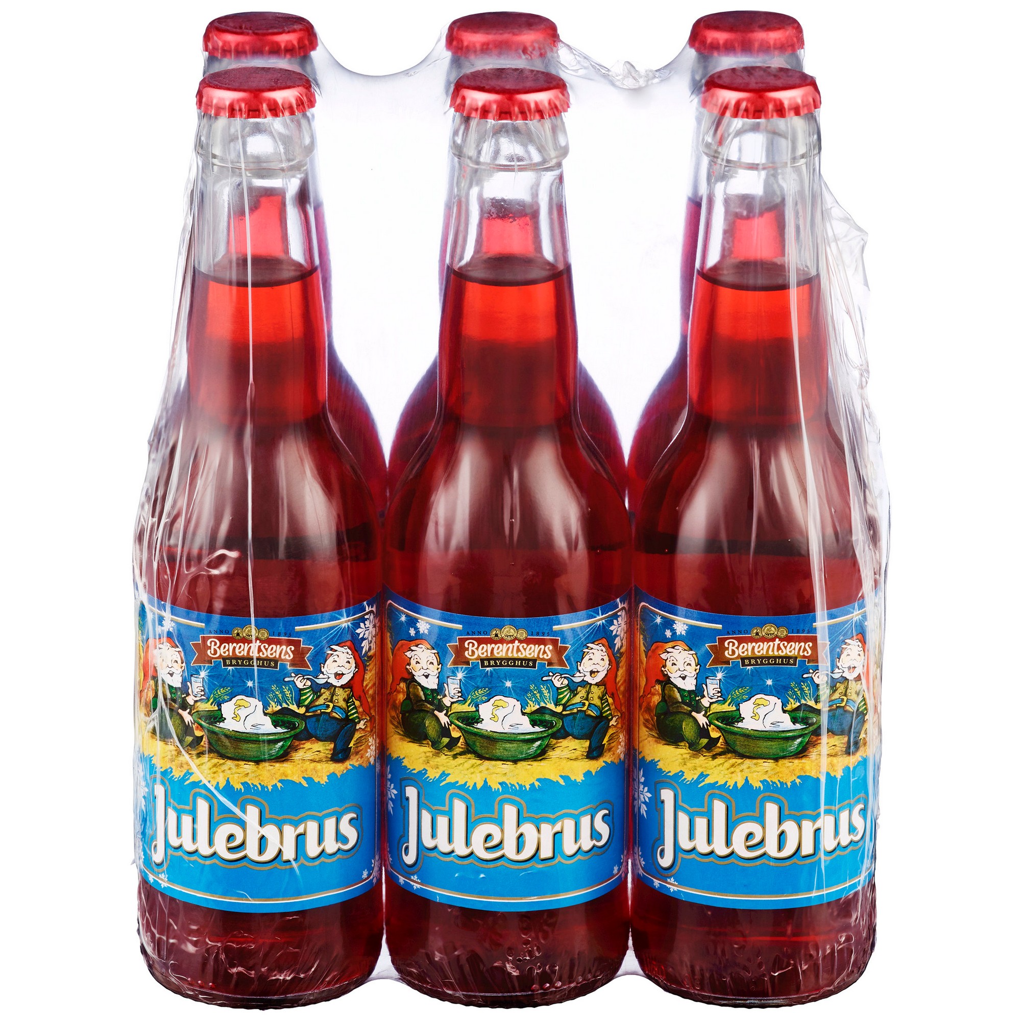 Berentsens rød julebrus fl 6pk   24x0,33l