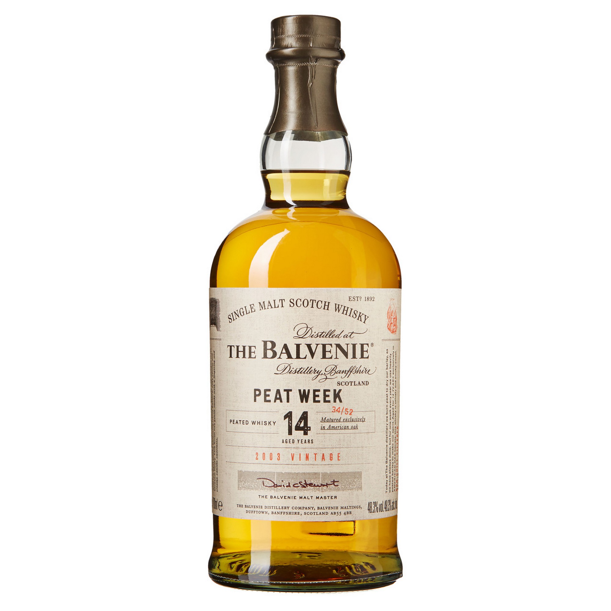 Balvenie 14 y.o. peat week 48,3% 70cl