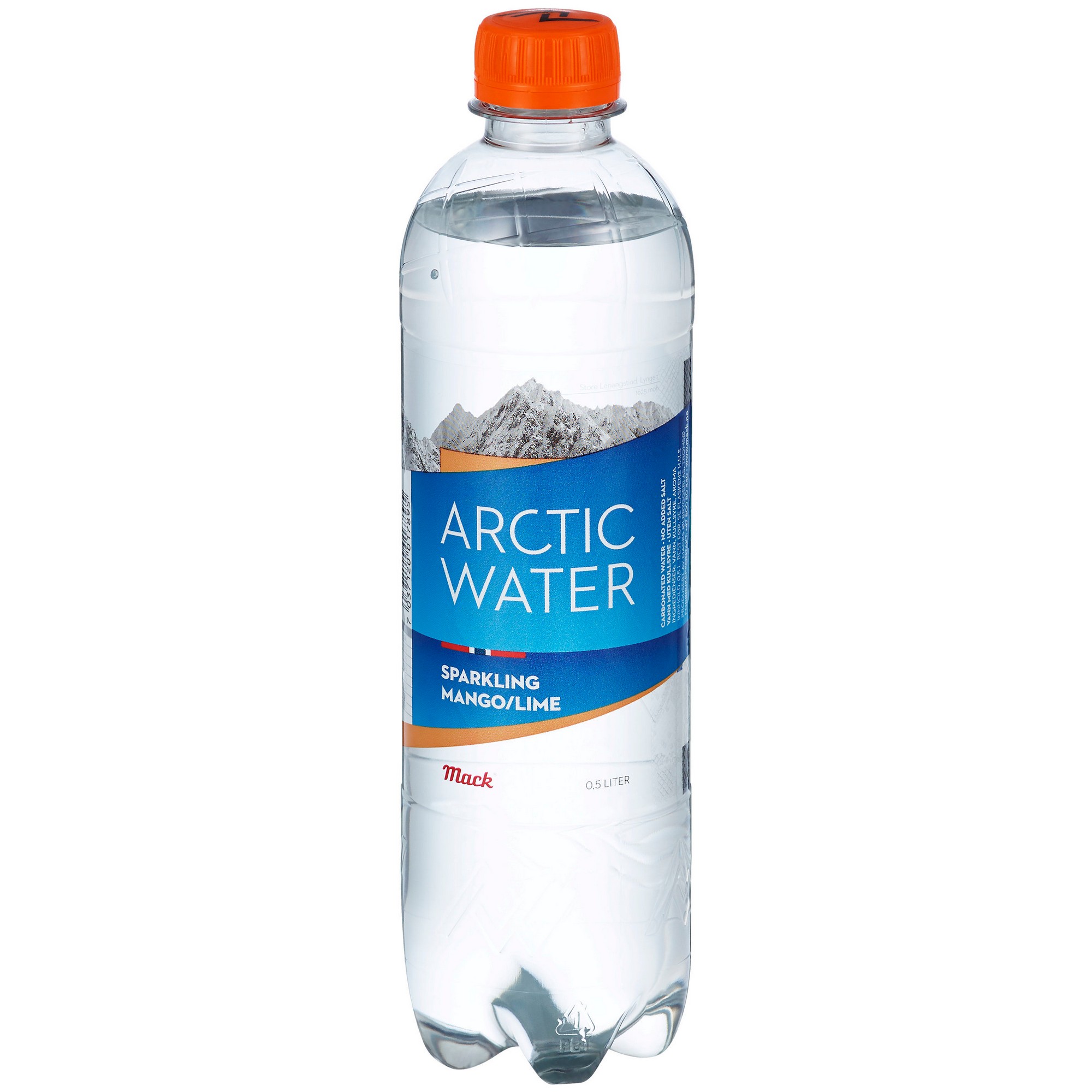 Mack arctic water sparkling mango/lime fl 24x0,5l