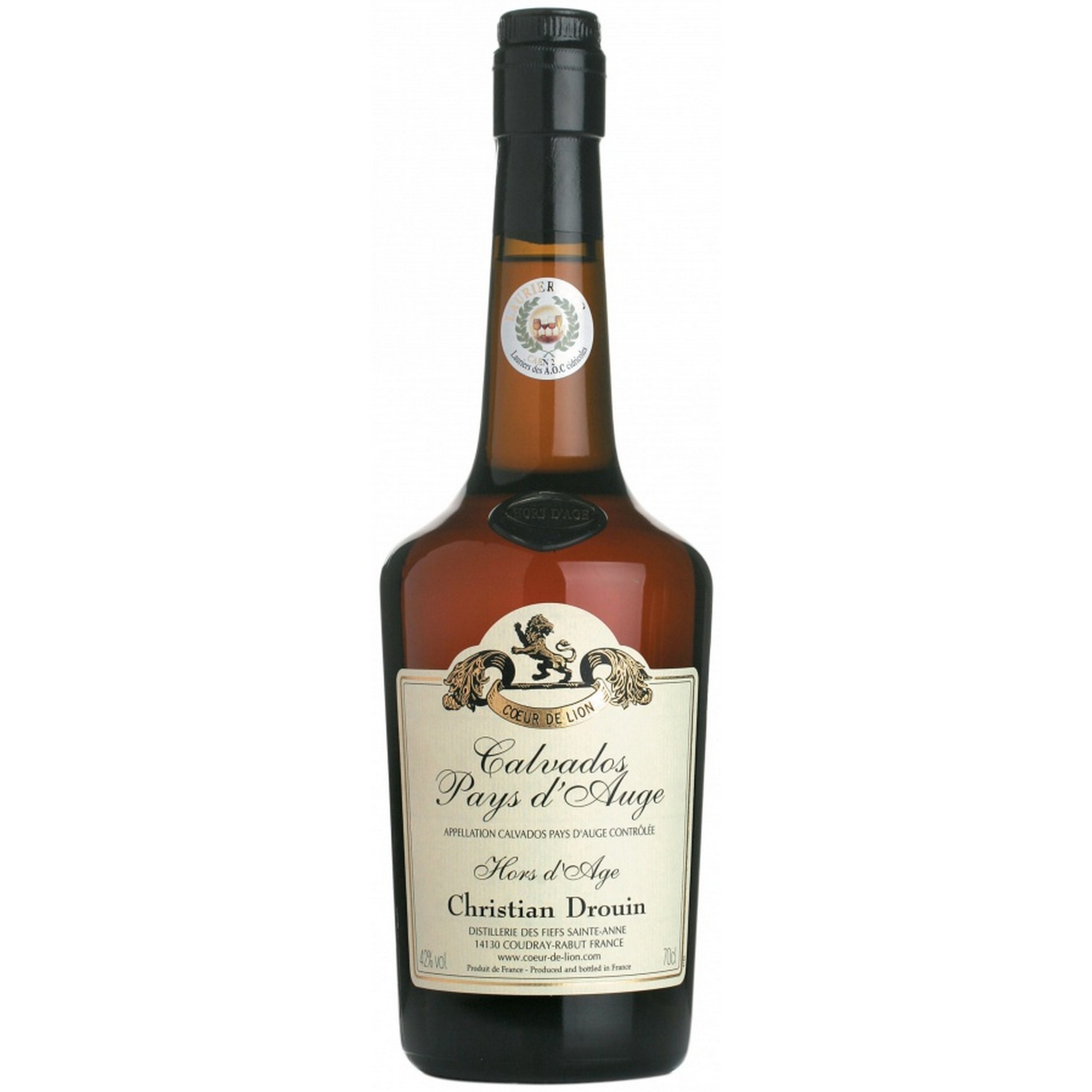 Calvados drouin coeur de lion hors d age  42%  70cl