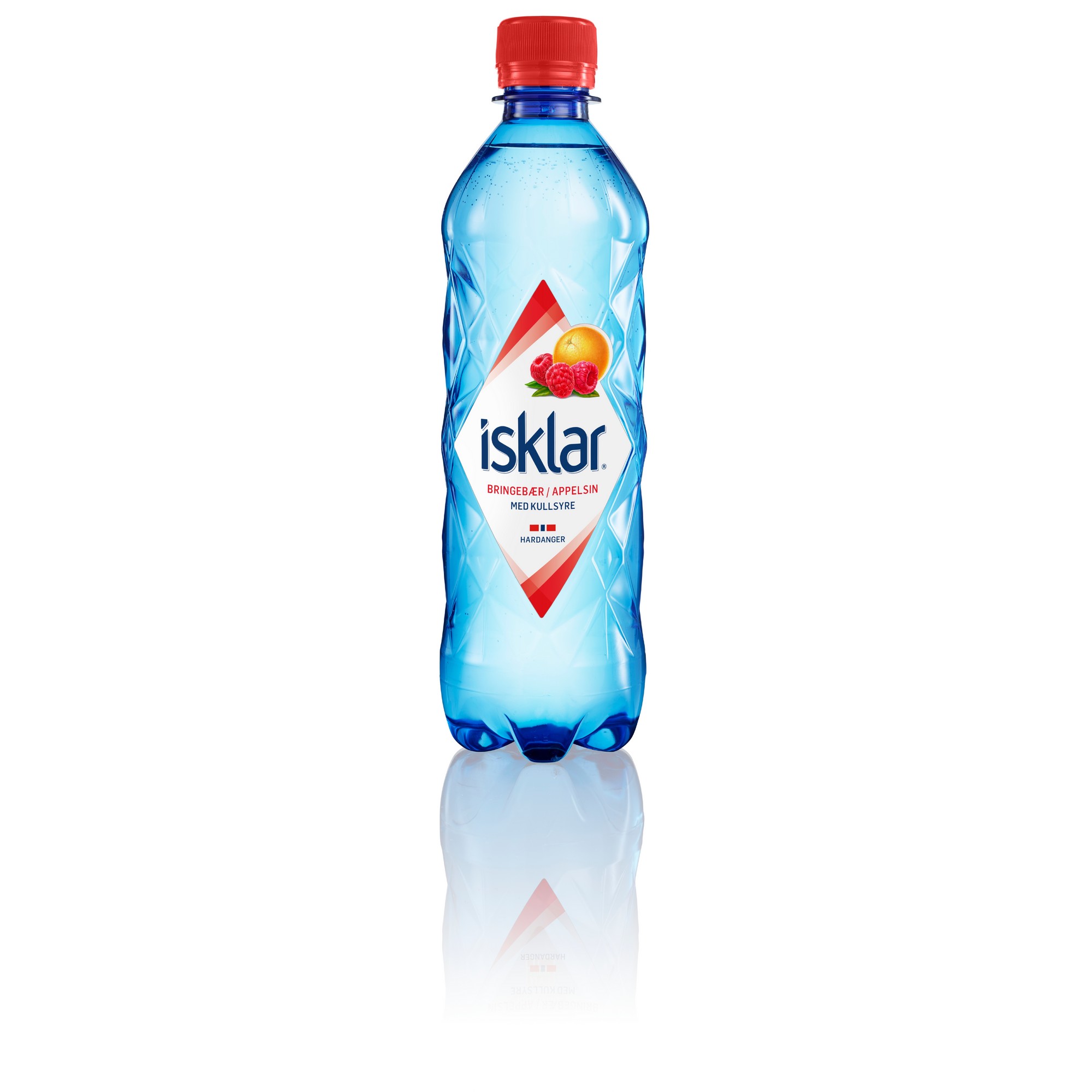 Isklar bringebær appelsin 24x460ml