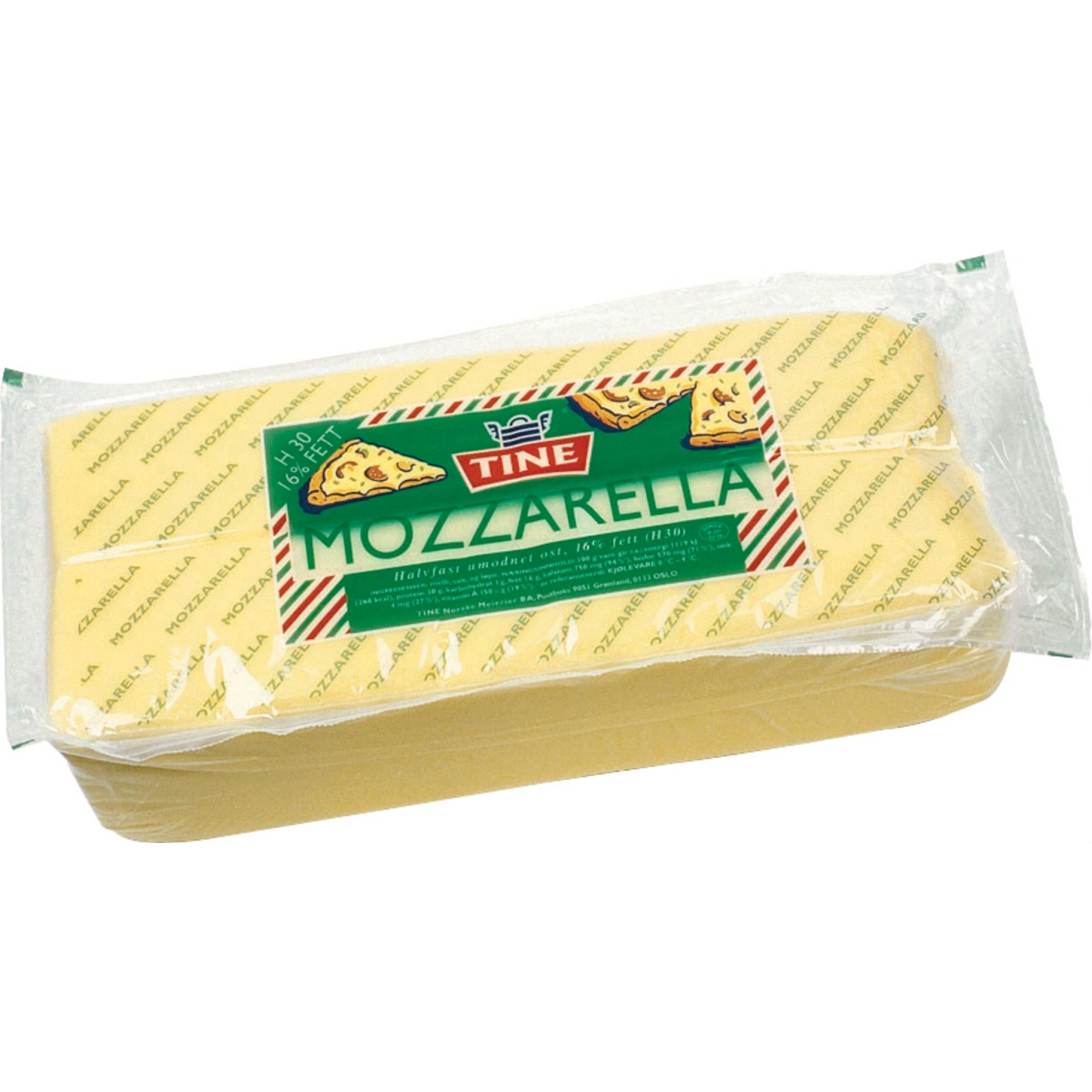 Mozzarella 16% 2xca5kg kg