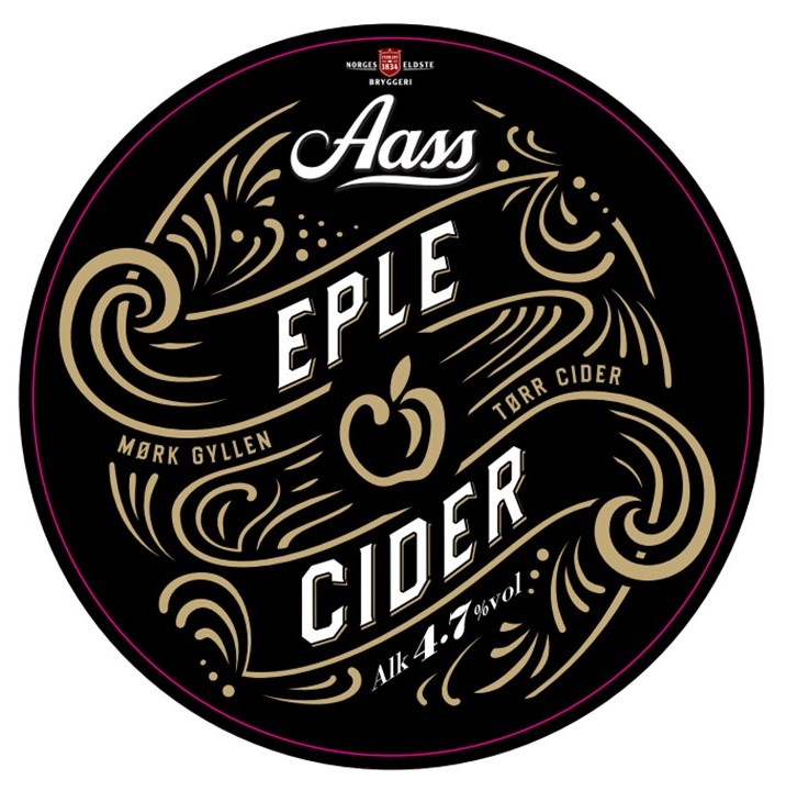Aass eplecider tørr fat   4,7%   30l
