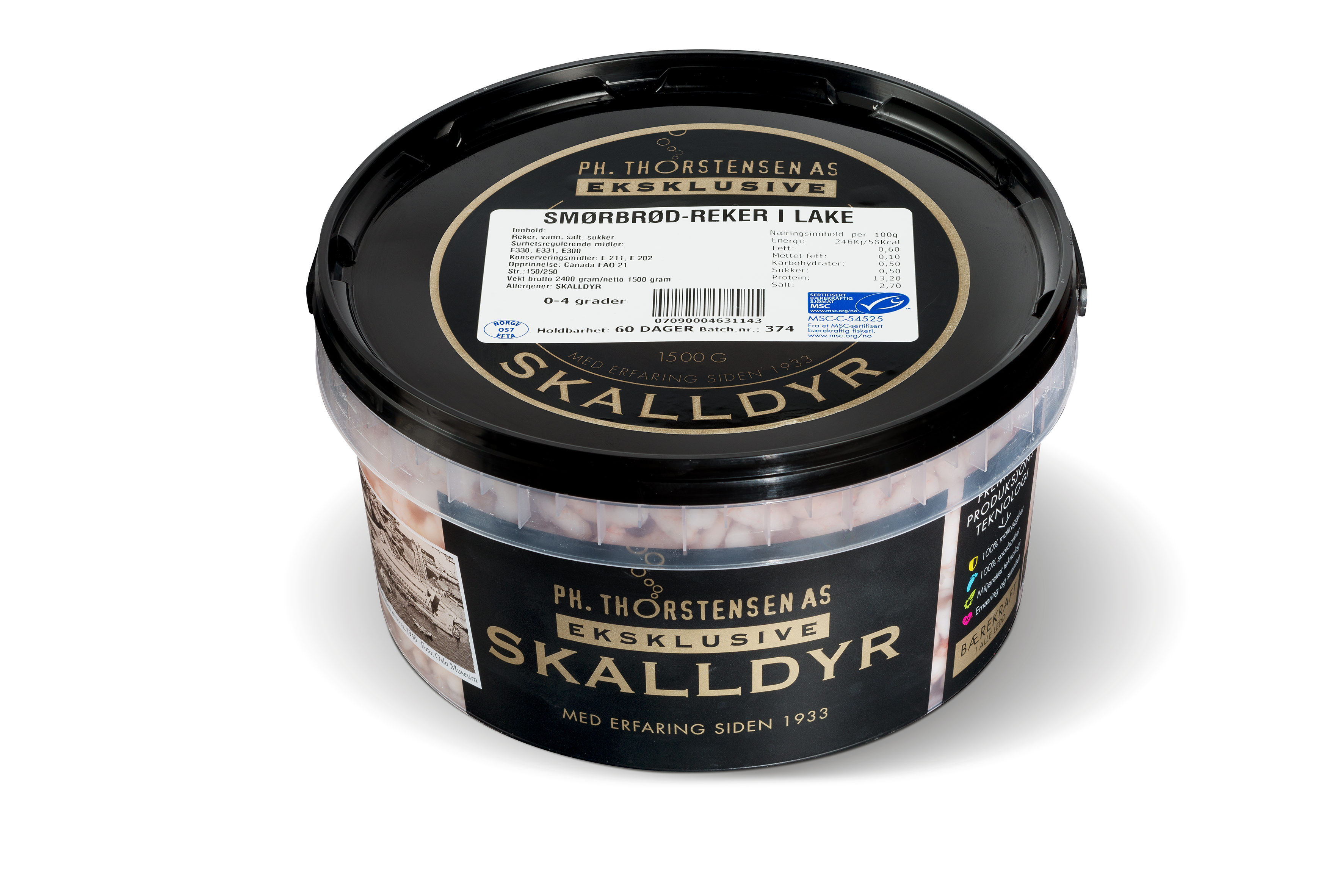 Smørbrødreker i lake 150/250 1,5kg
