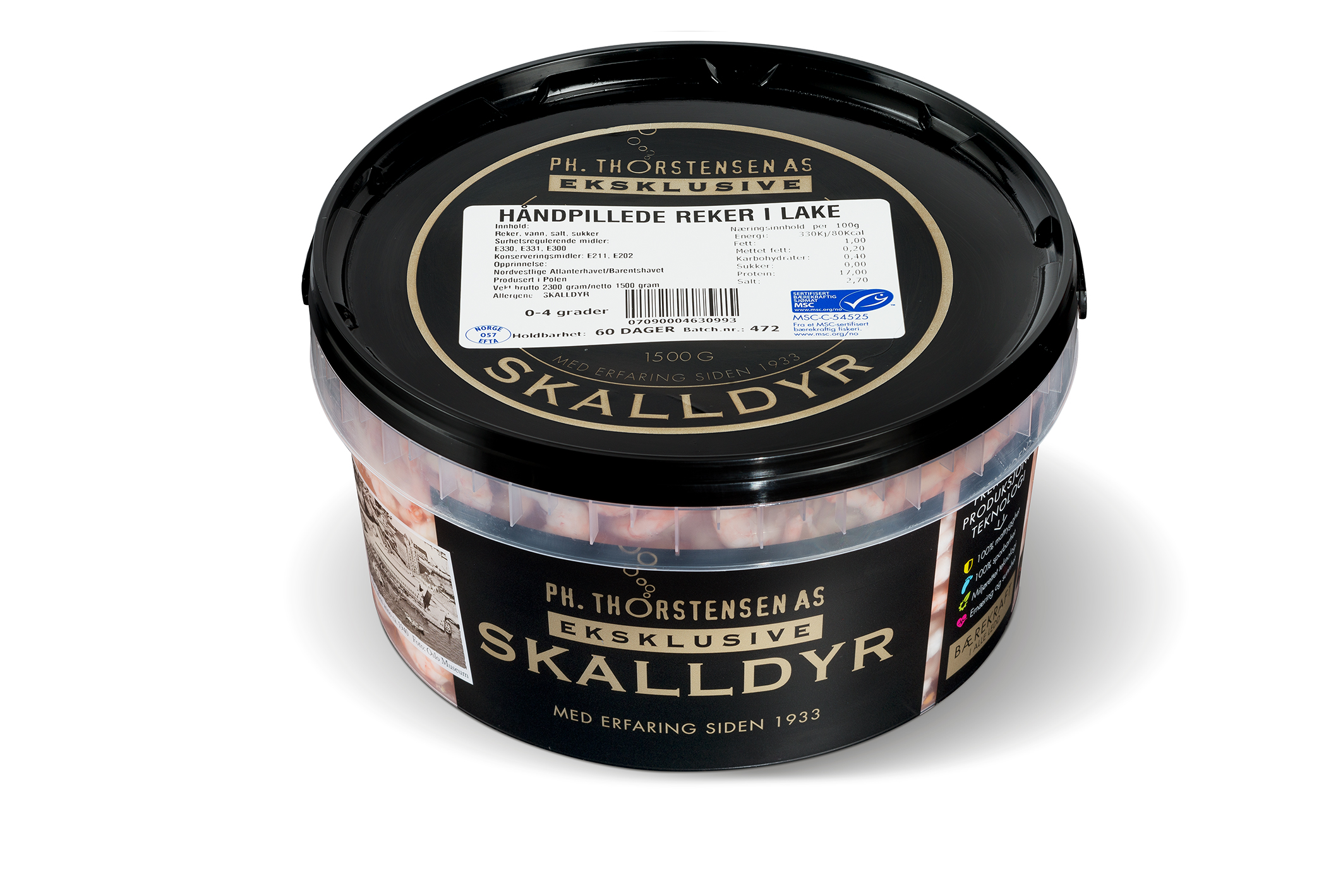 Reker håndpillede 150/200  1,5kg