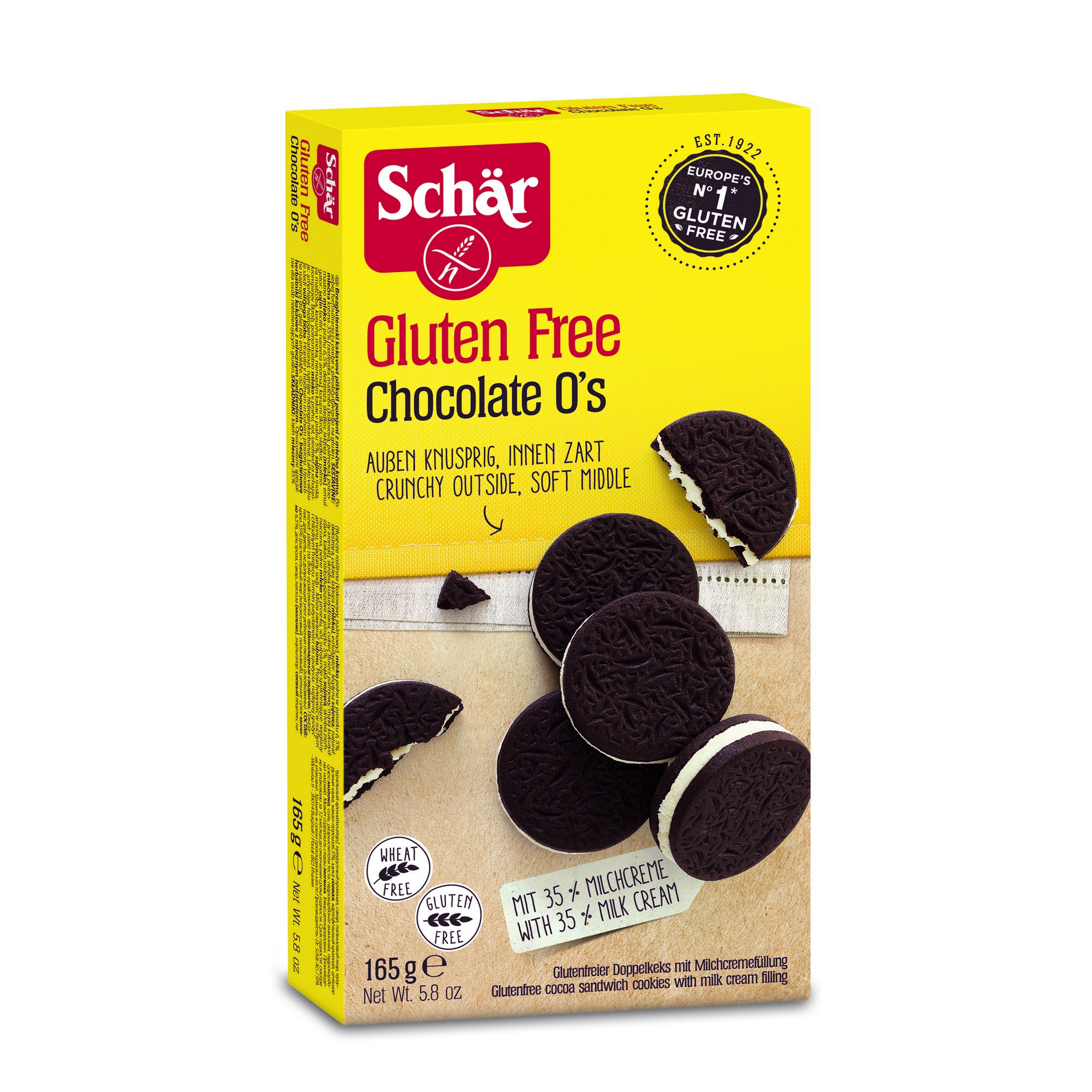 Schär kjeks chocolate o's   165g