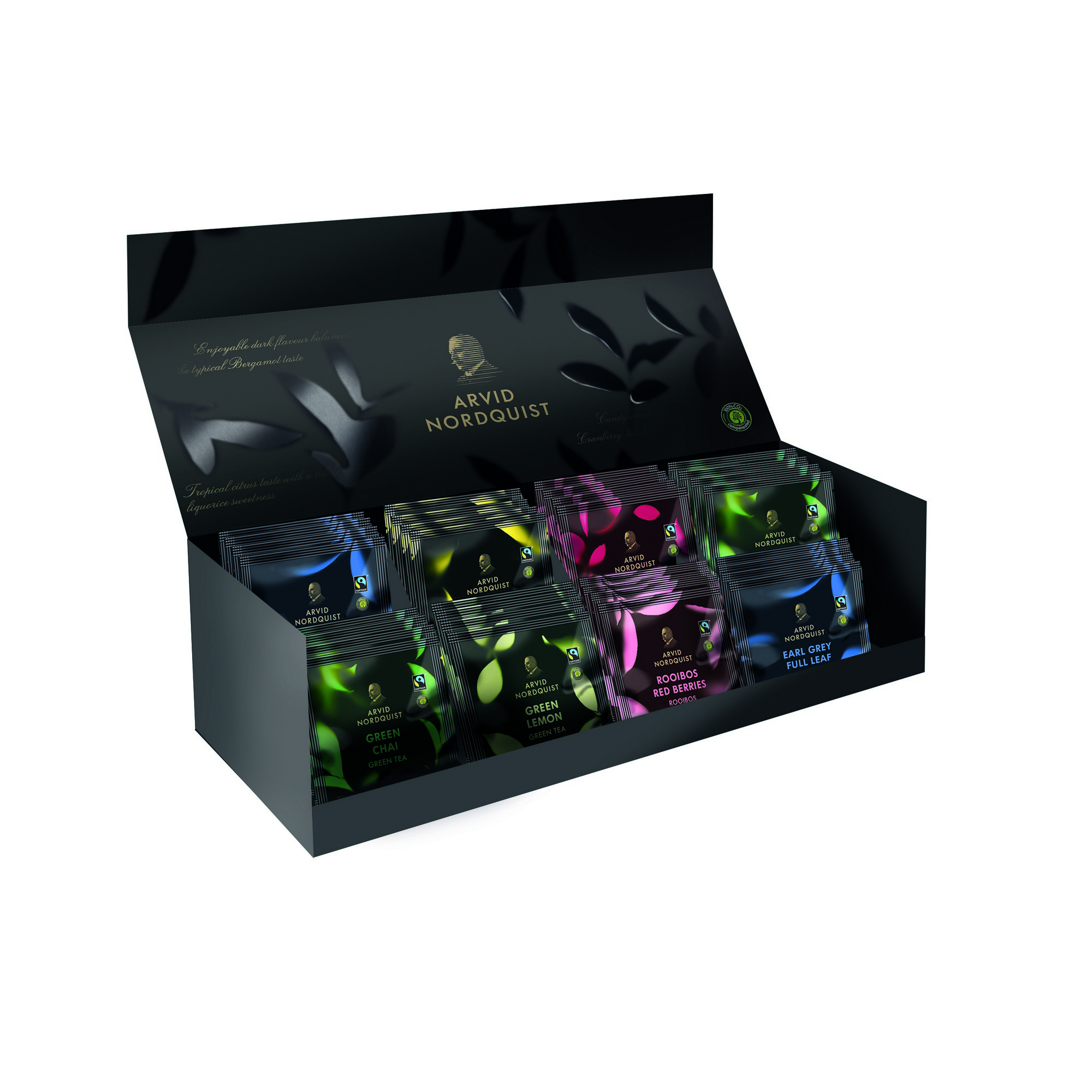 Premium tea box te fairtrade 80bg