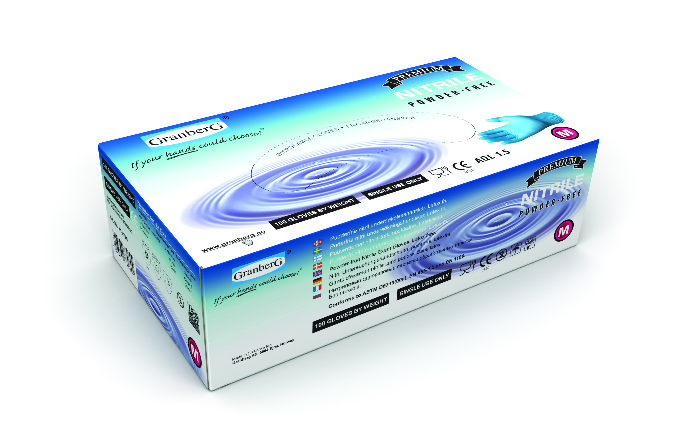 Engangshansker nitril xl 100stk
