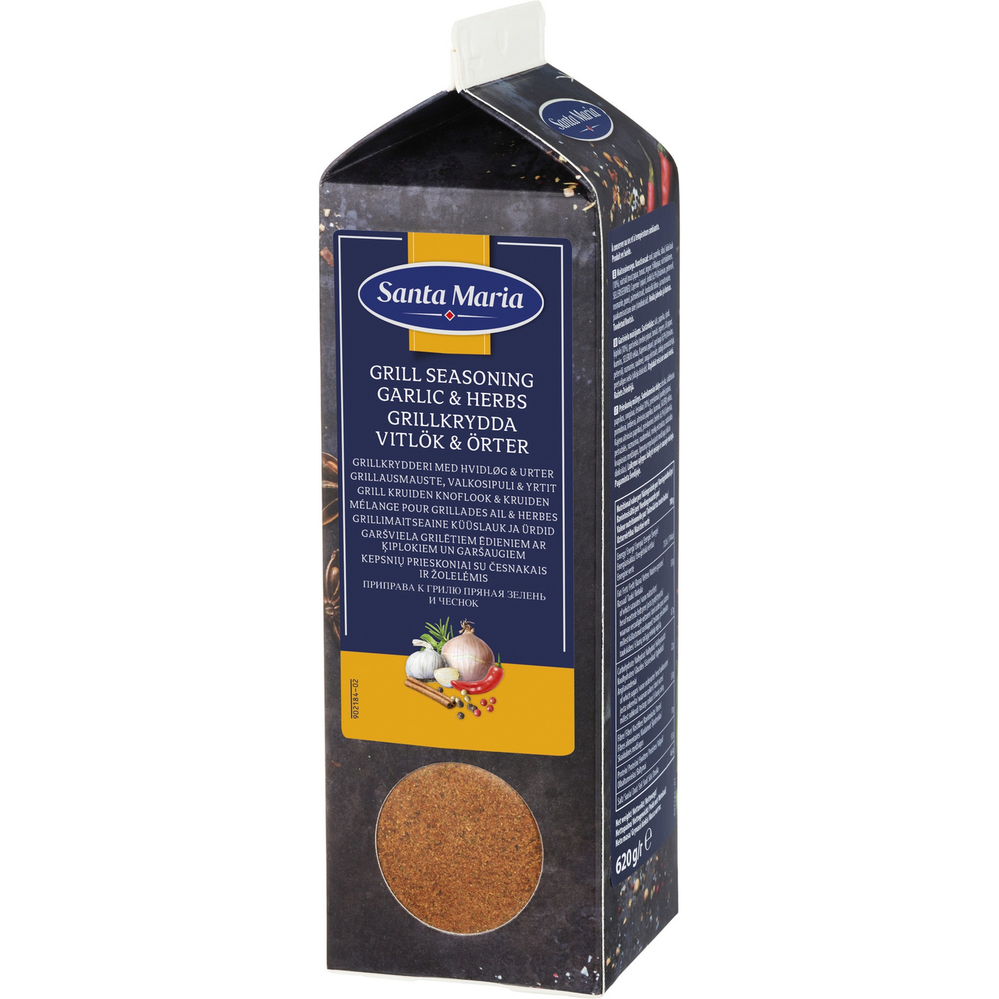 Grillkrydder hvitløk & urter 620g