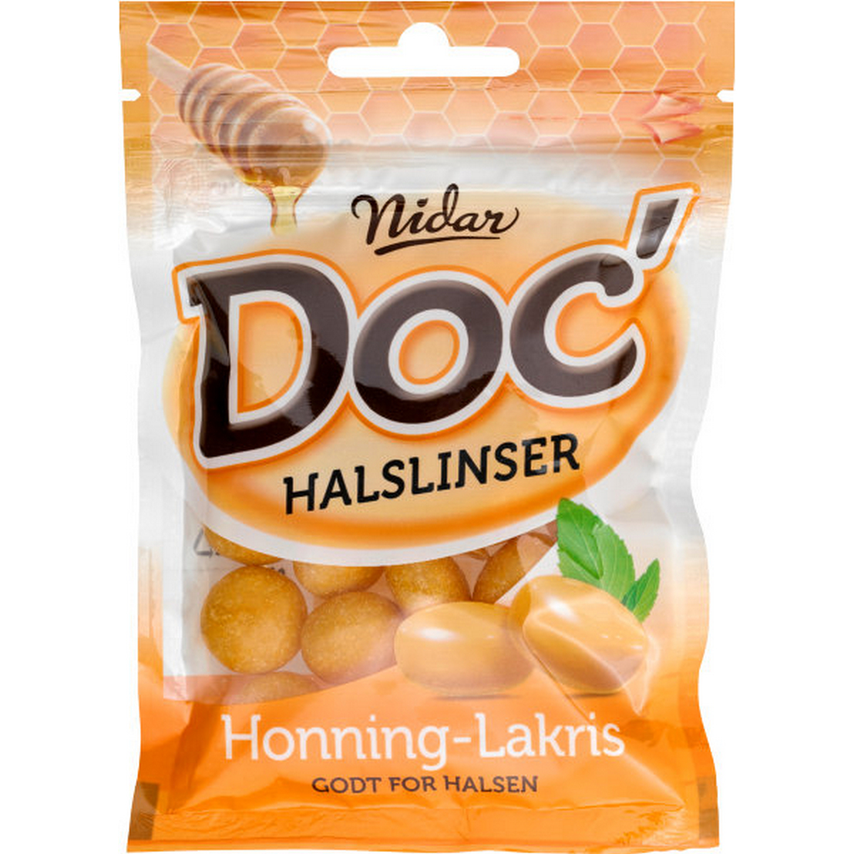 Doc halslinser honning og lakris t 30x60g
