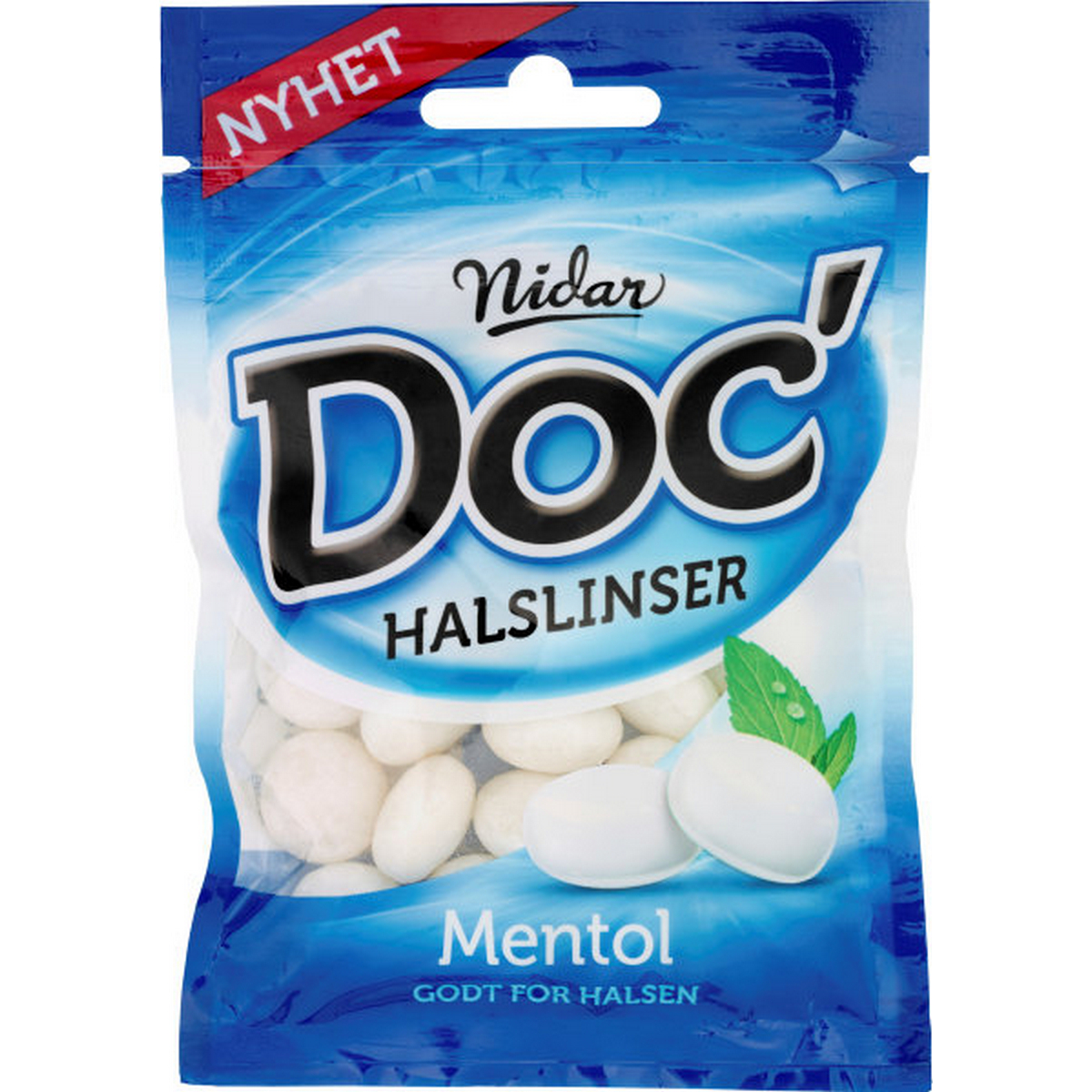 Doc halslinser frisk mint 60g