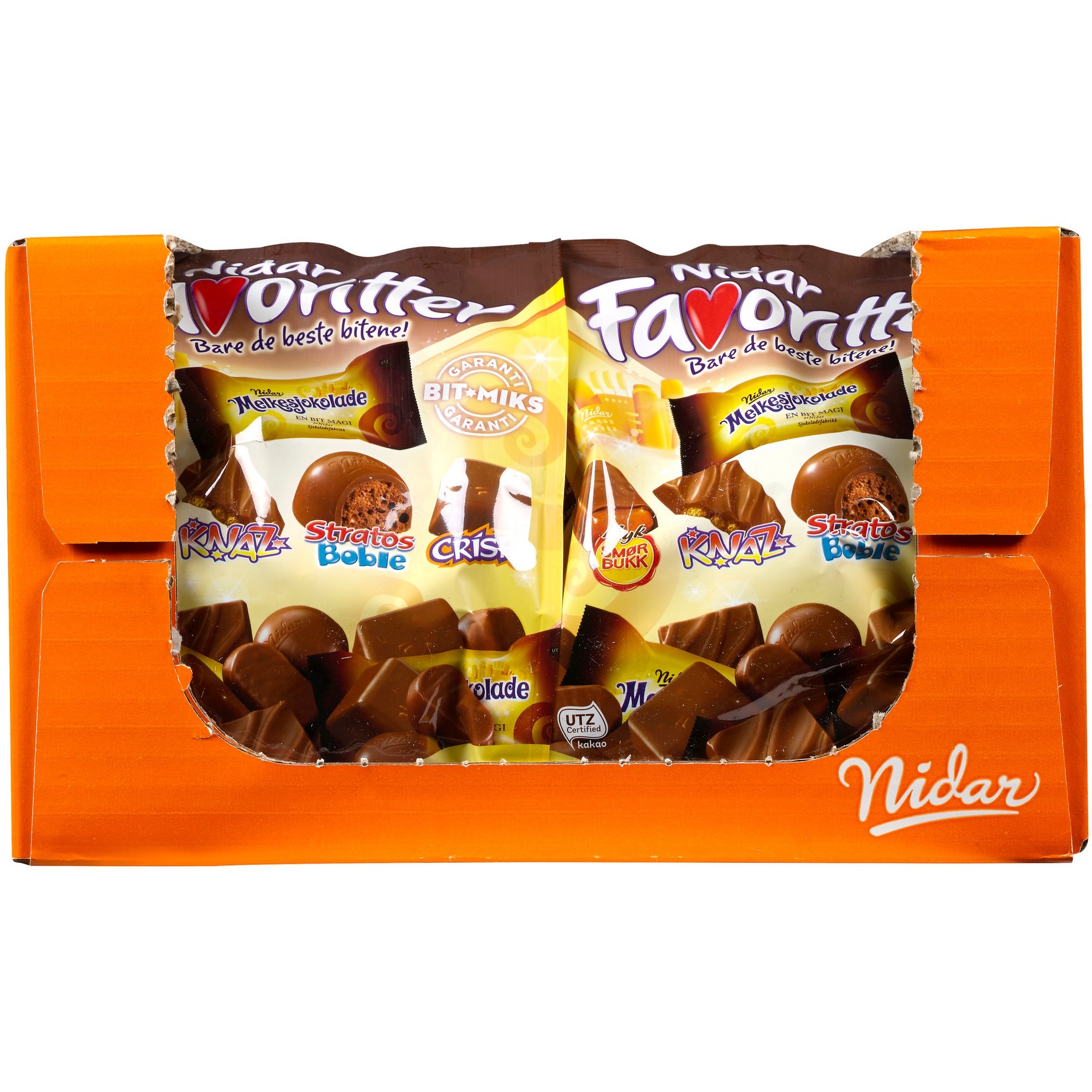 Nidar favoritter melkesjokolade t 16x300g
