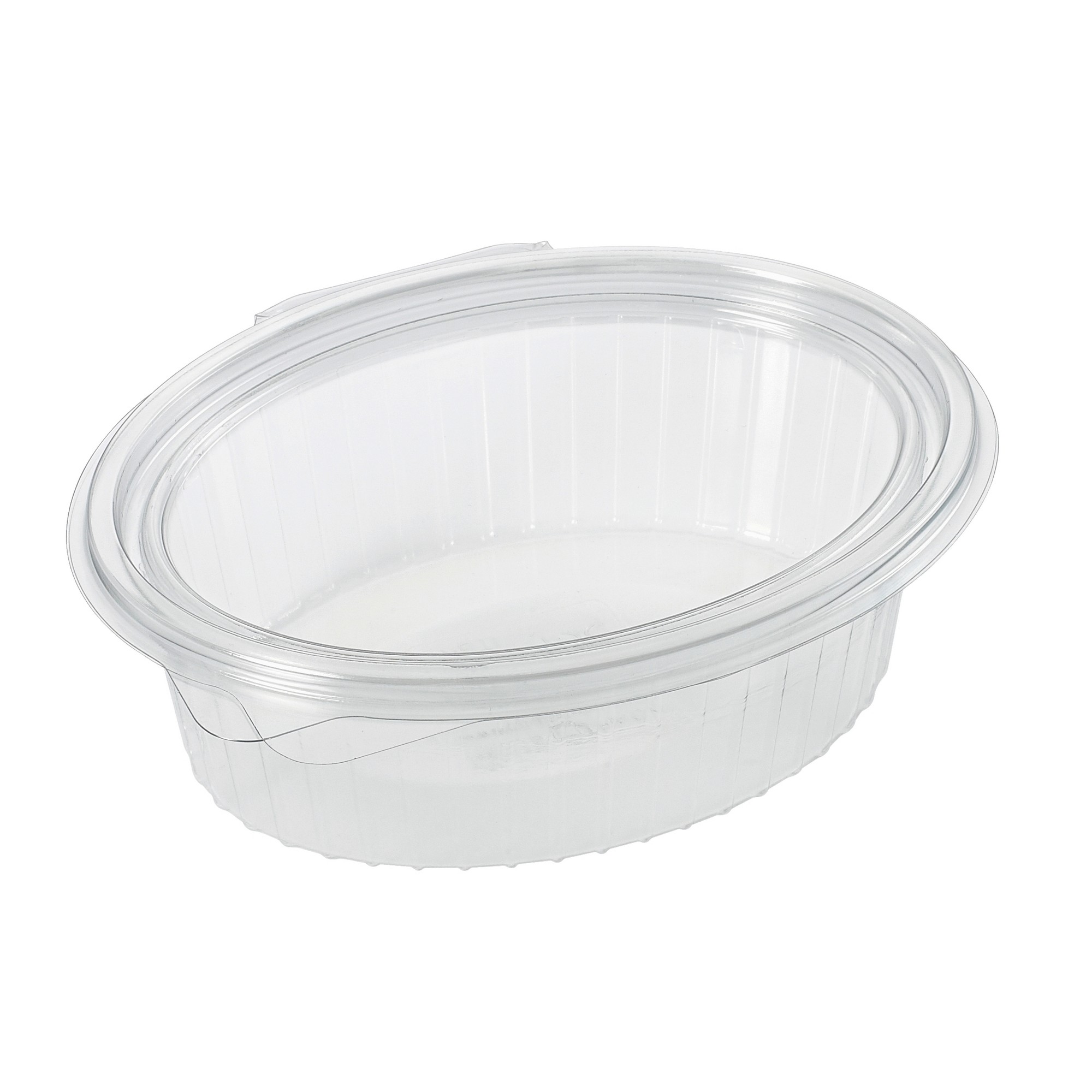 Cup plastic w/hinged lid 500ml 600pce