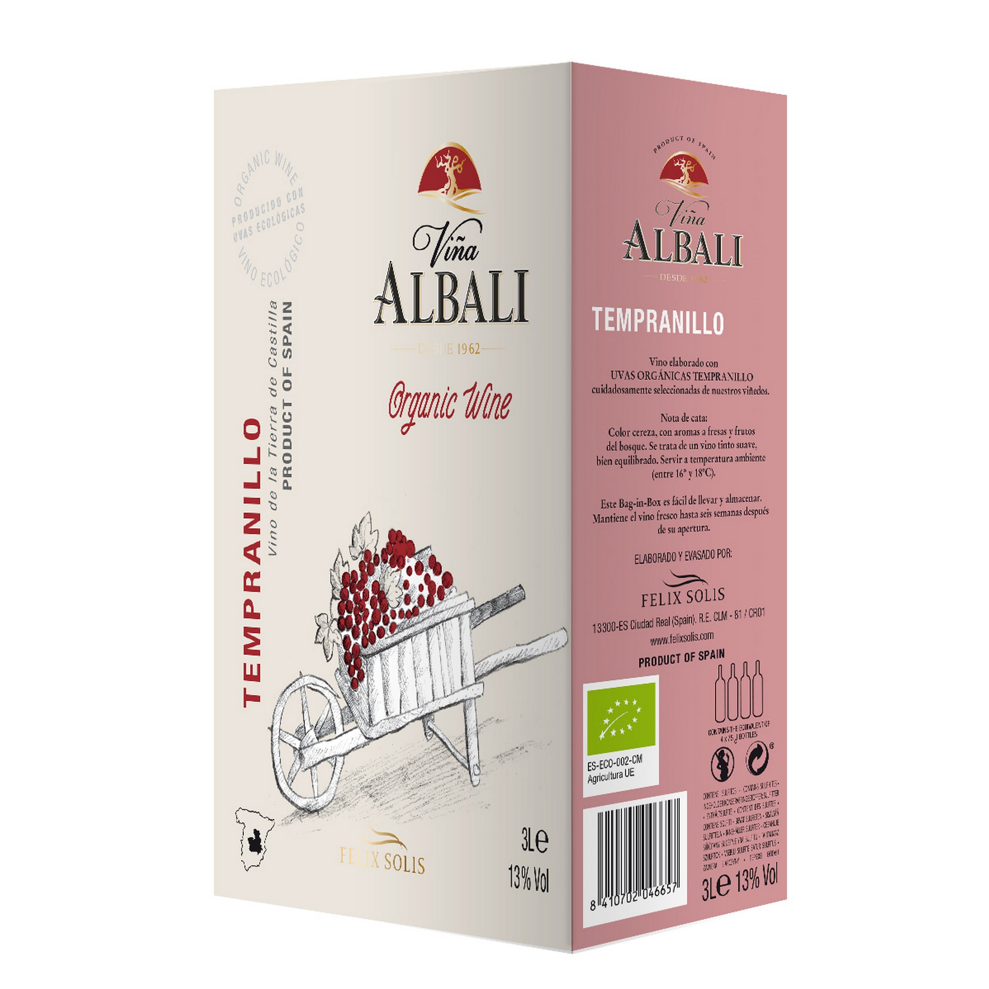Felix solis vina albali tempranillo   13%   3l