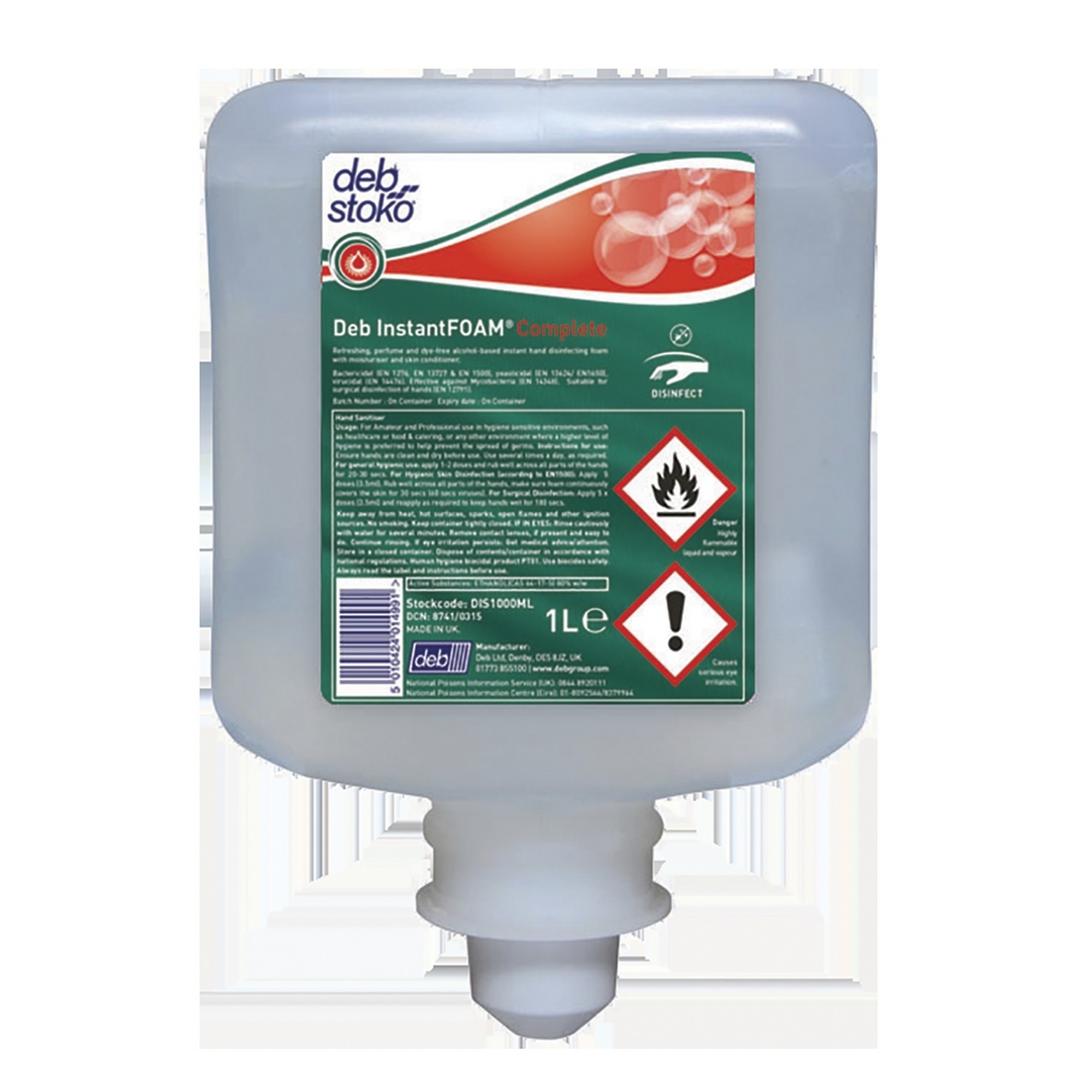 Desinfectant instant foam refill 1l