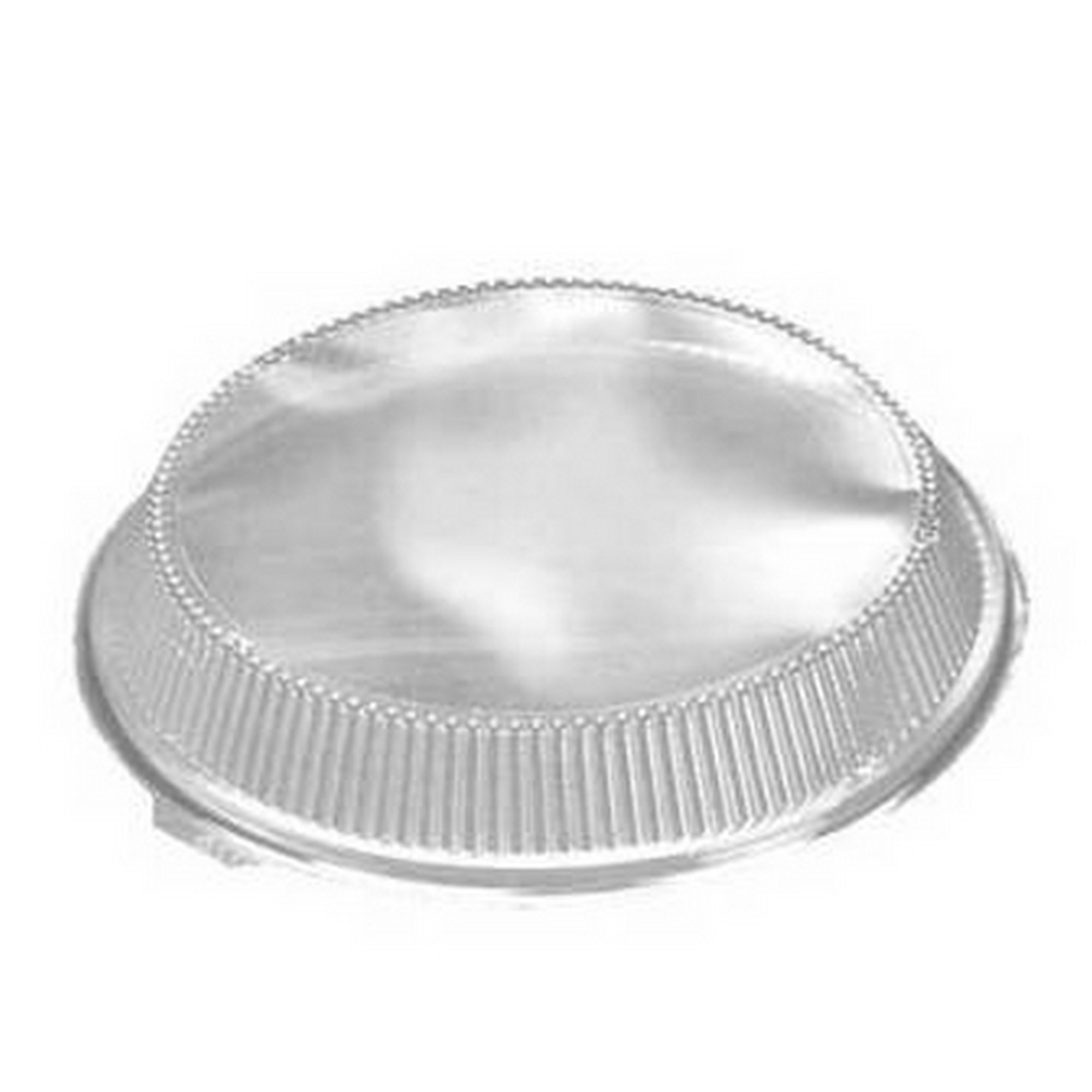 Lid plastic round 5cm clear 75pce